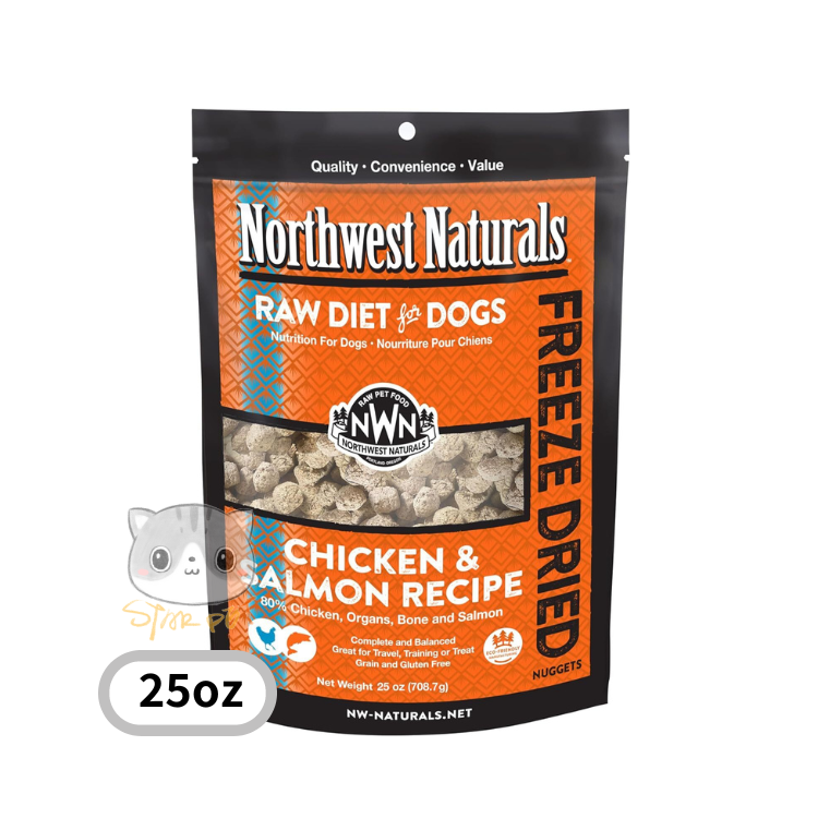 NWN-Northwest Naturals - Freeze Dried Diets for Dogs Chicken & Salmon Recipe 708.7g (25oz)