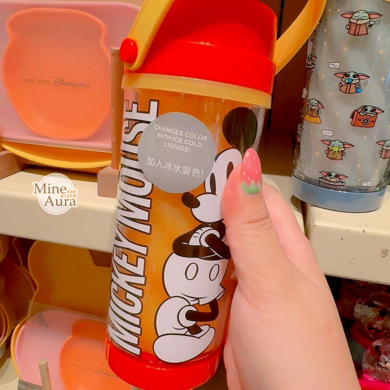 米奇 Mickey 黑白站姿圖案 變色設計 手提 水壺 -香港迪士尼樂園