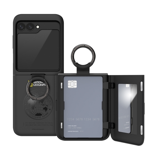 National Geographic - Magnetic Card Door Bumper  - Samsung Flip 6 Case 指環插卡貼身手機硬殼
