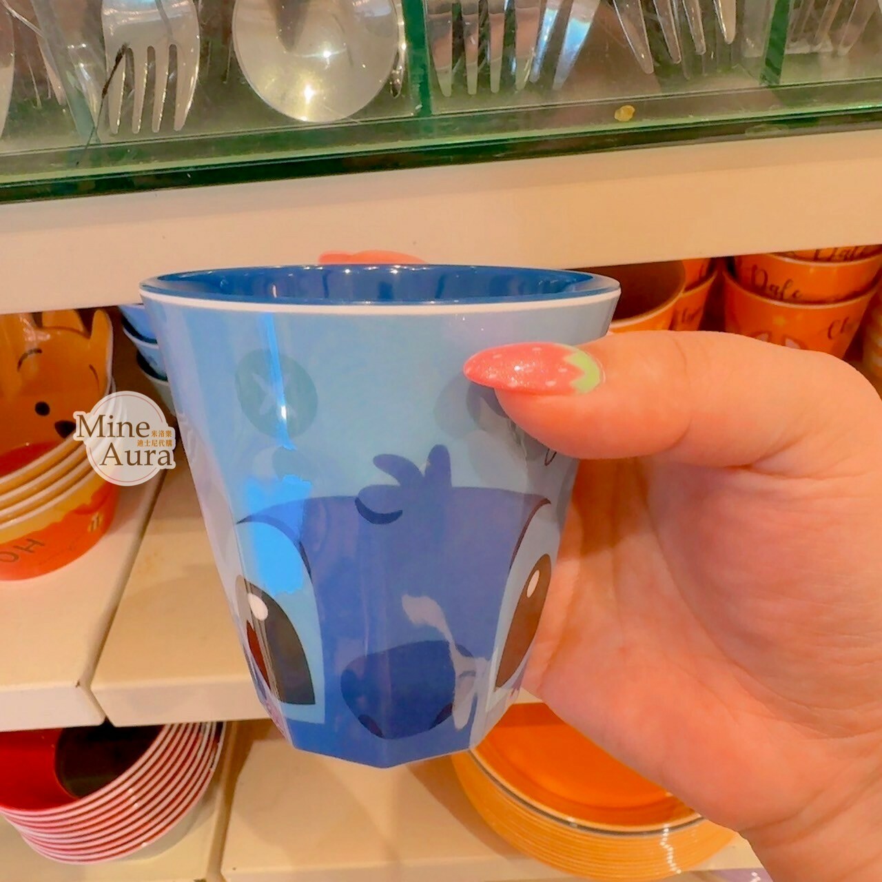 史迪奇 Stitch 大頭 圖案 水杯 星際寶貝 Lilo & Stitch -香港迪士尼樂園