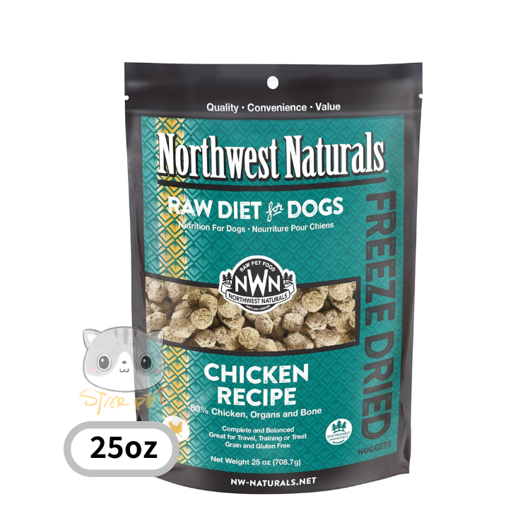 NWN-Northwest Naturals - Freeze Dried Diets for Dogs Chicken Recipe 708.7g (25oz)
