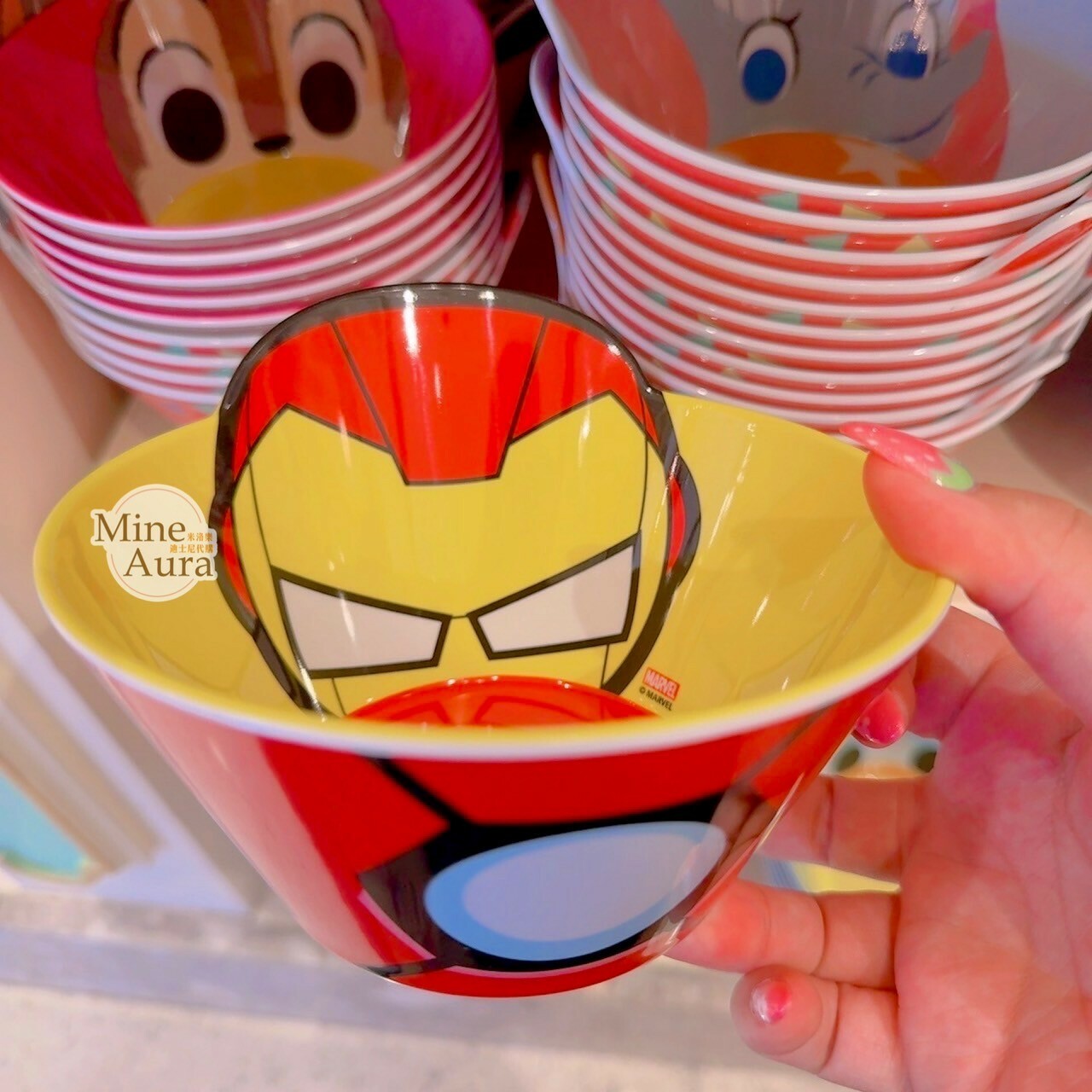 鋼鐵人 Iron Man 兒童 餐具 造型碗/叉子/湯匙 漫威 Marvel -香港迪士尼樂園