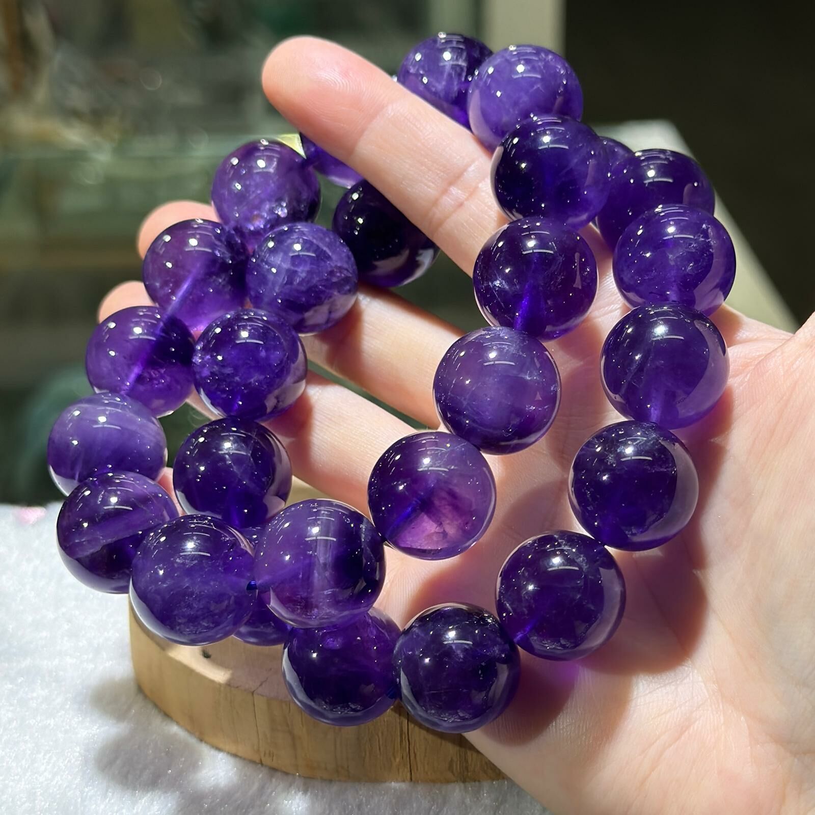 大m💫紫水晶手串 17 mm +/-