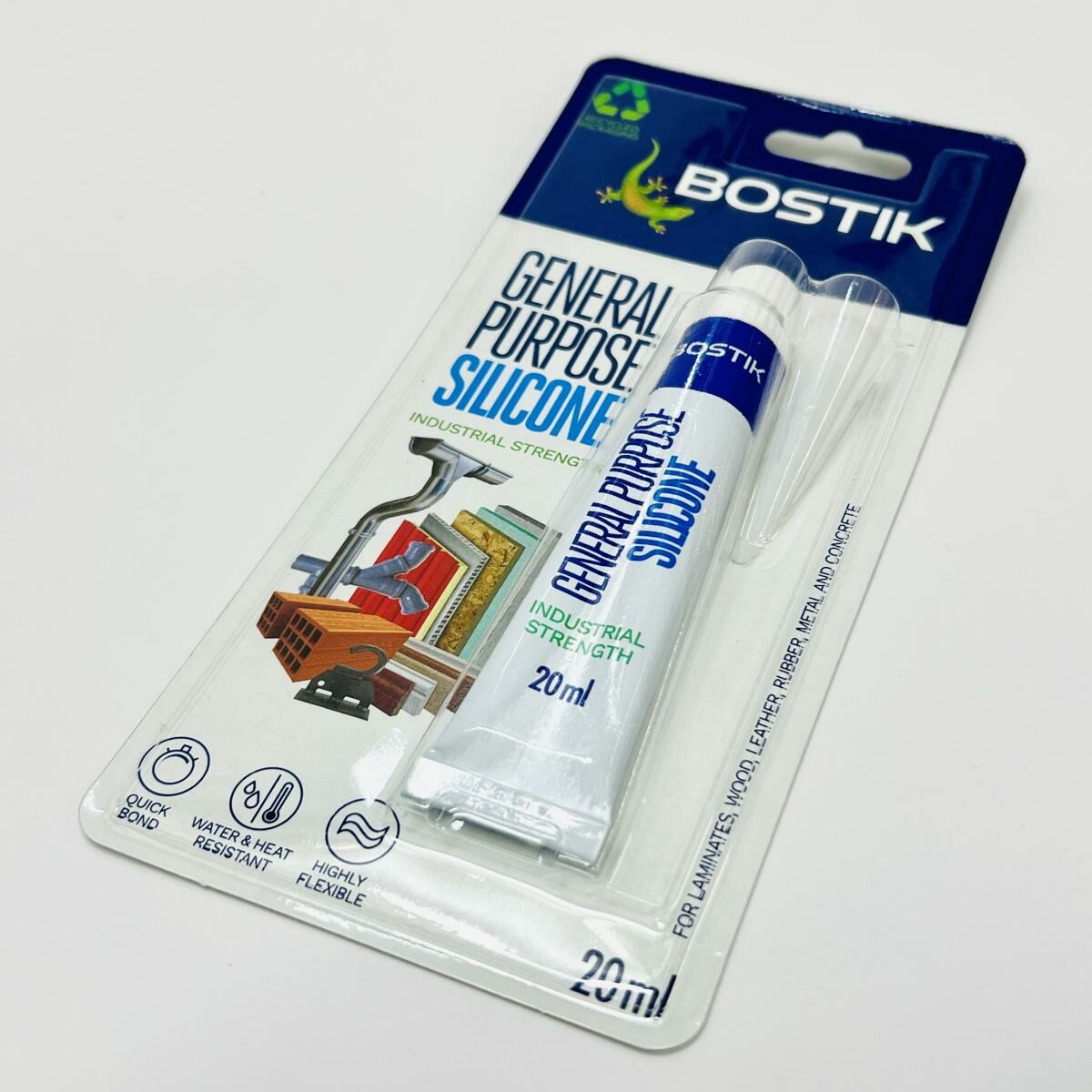 Bostik - Bostik® 多用途玻璃膠, 透明 20毫升《送小刮神器》《香港行貨》AA