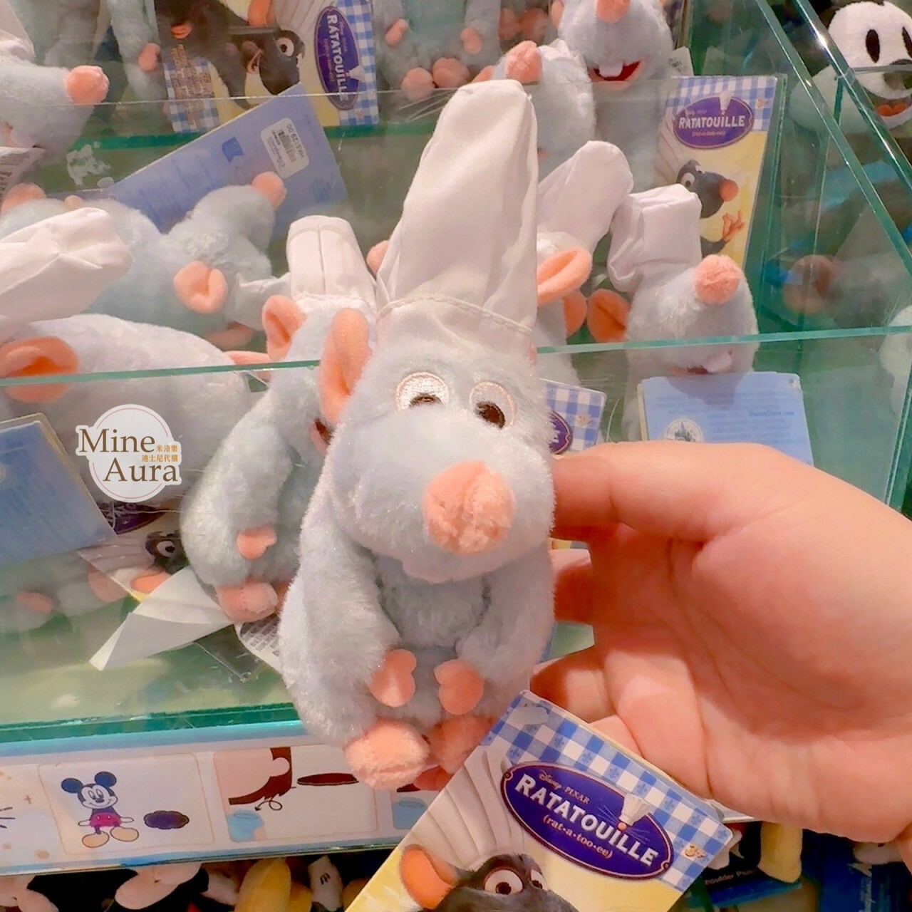 (現貨) 小米 Remy 磁鐵 坐肩 絨毛 娃娃 公仔 料理鼠王 Ratatouille -香港迪士尼樂園