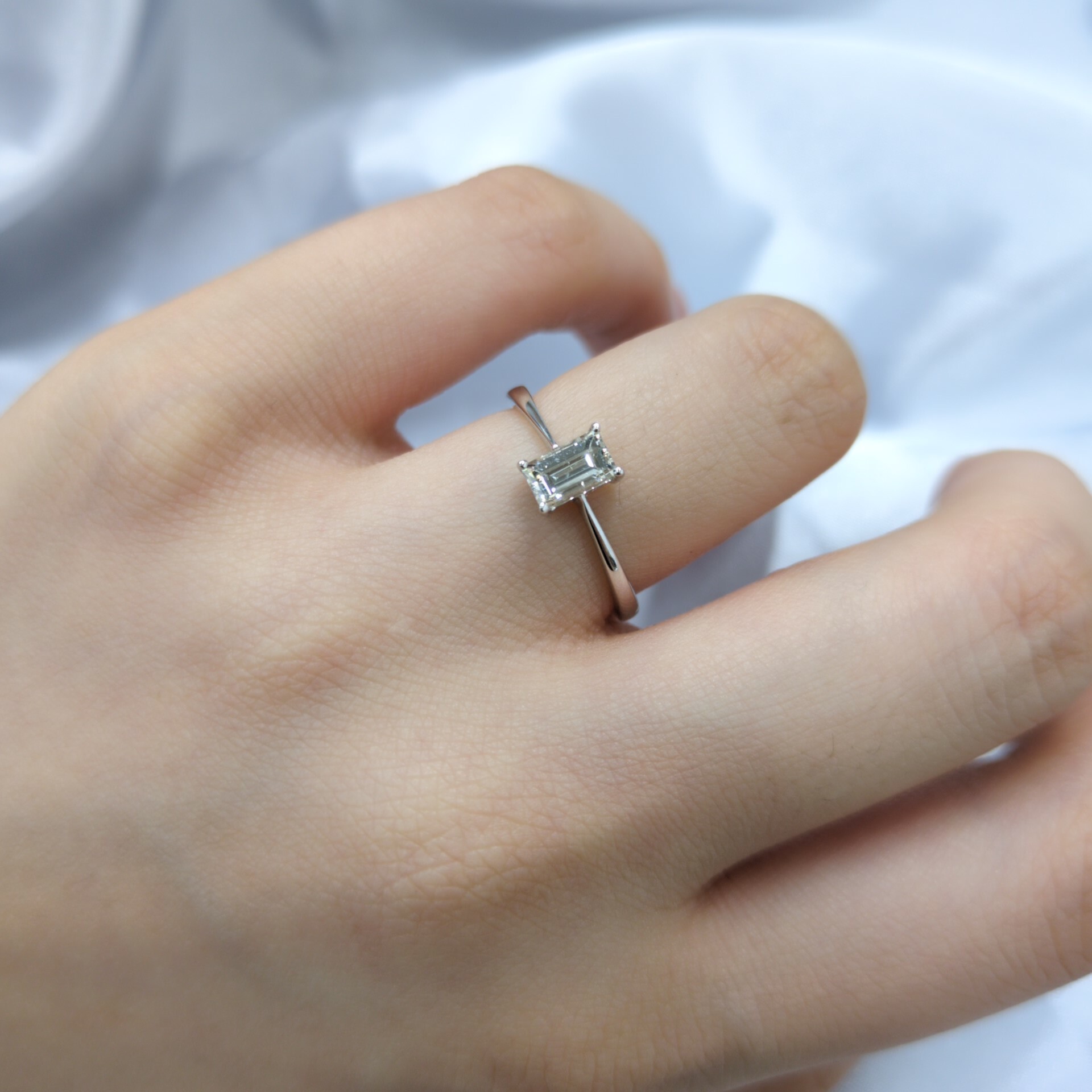 18K White Gold 0.50ct Diamond Ring