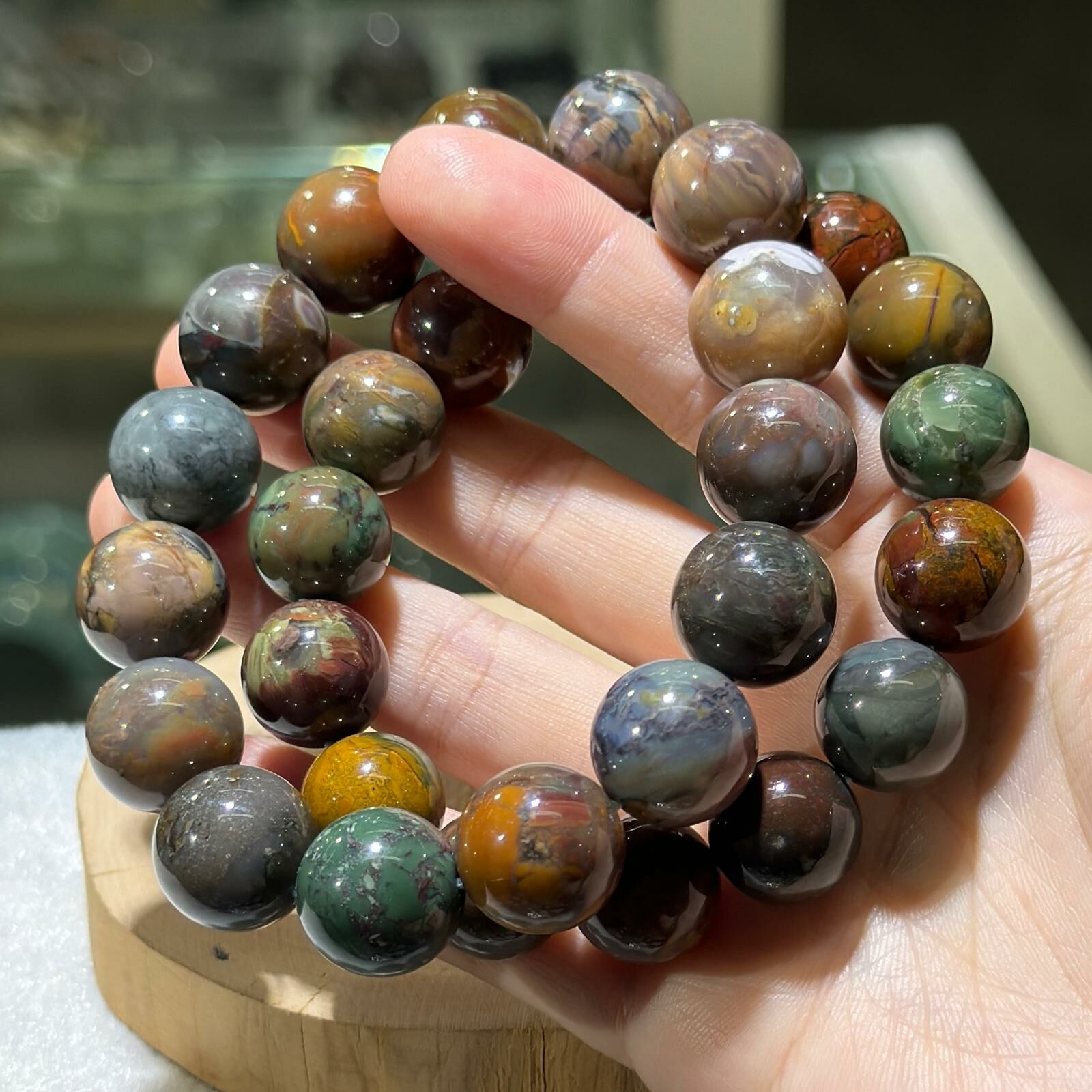 大m💫大地色系阿拉善手串