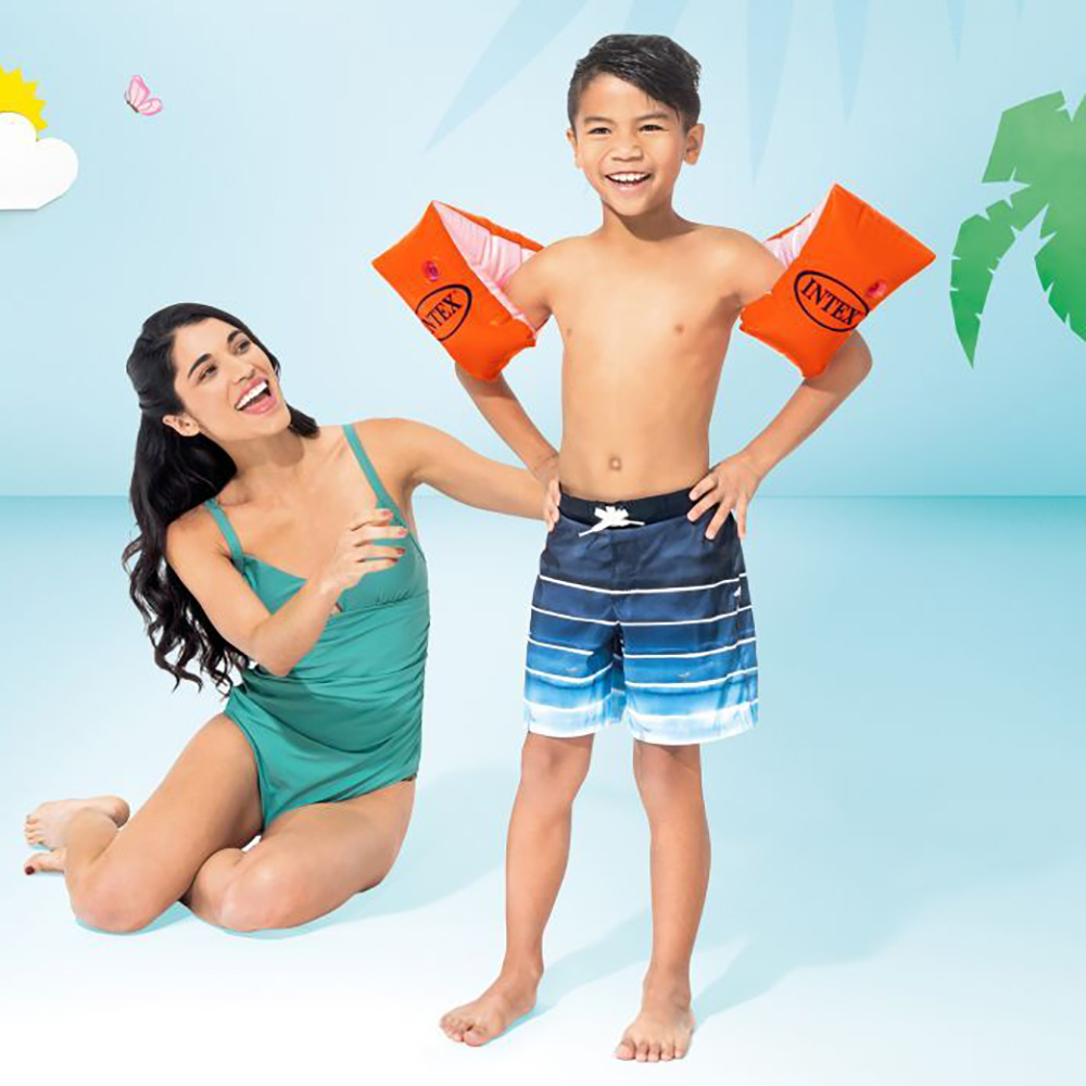 豪華充氣臂圈 (6-12歲) - 橙