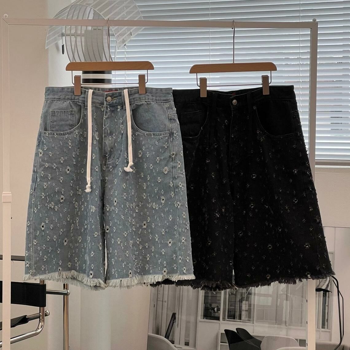 破洞牛仔短褲 P2907