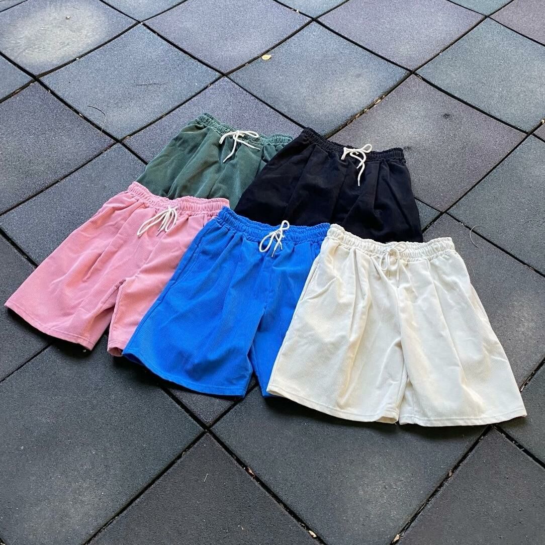 薄燈心絨短褲 P2910