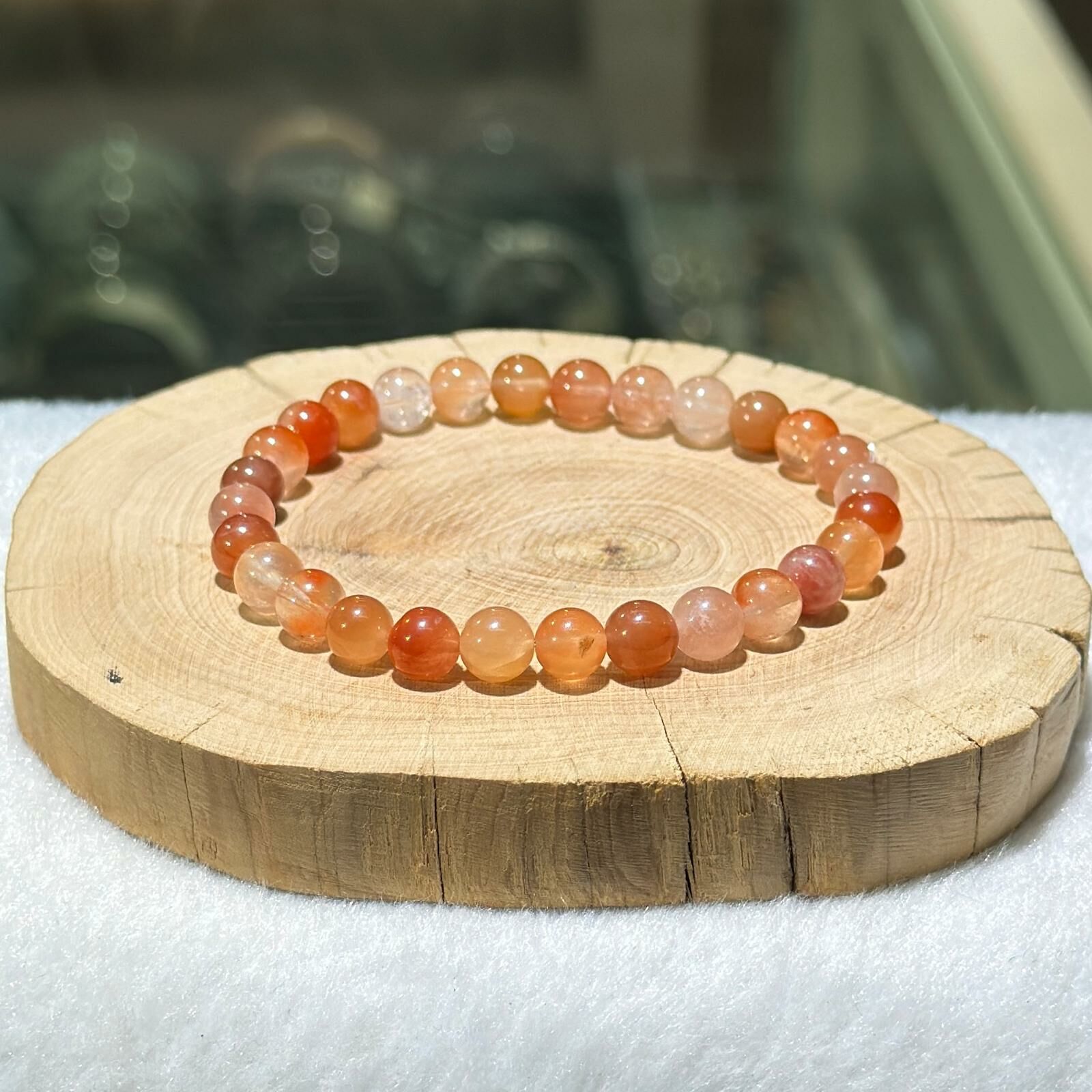 紅兔毛手串 6.5 mm +/-