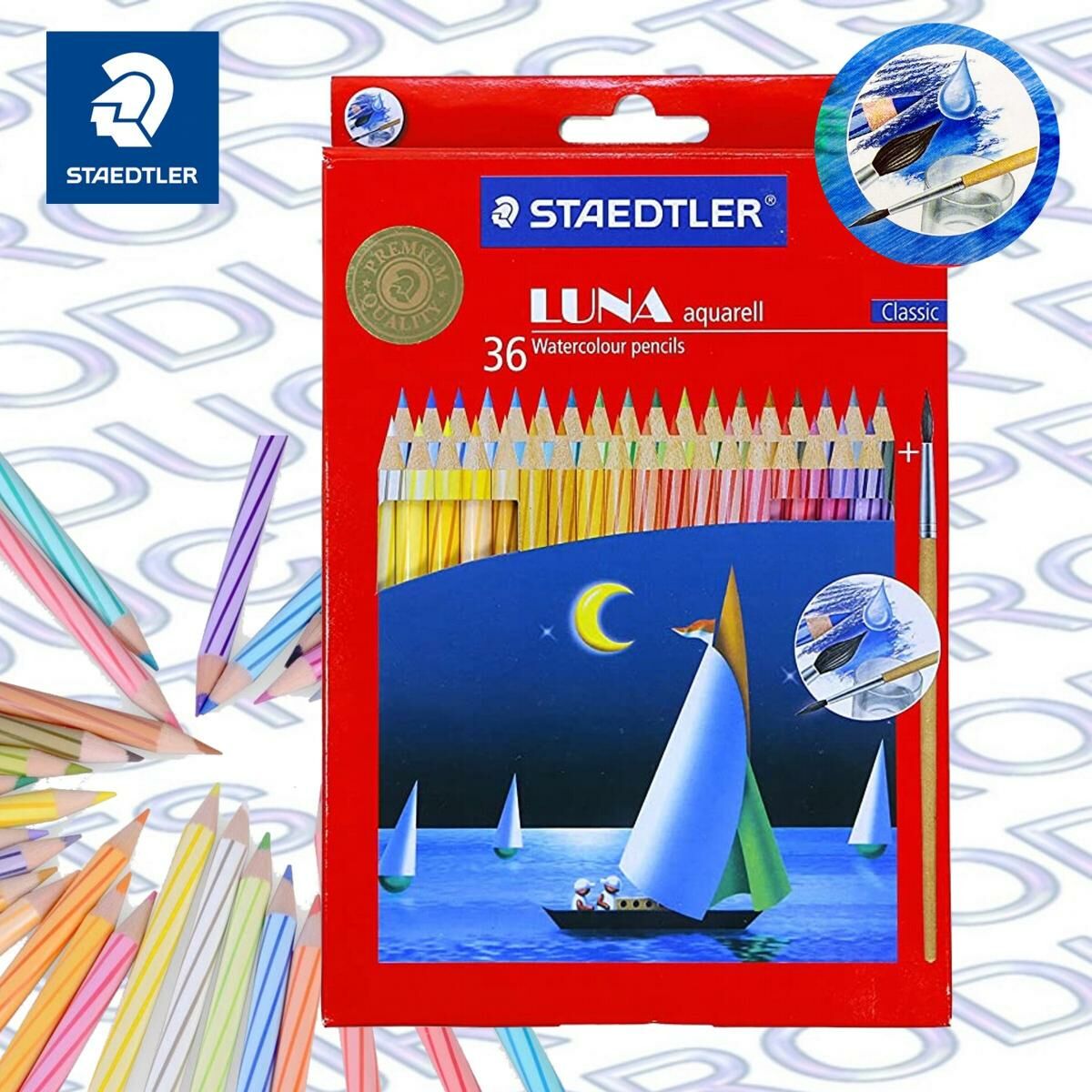 施德樓 - 德國施德樓Luna 137 C 36色 水溶性木顏色鉛筆