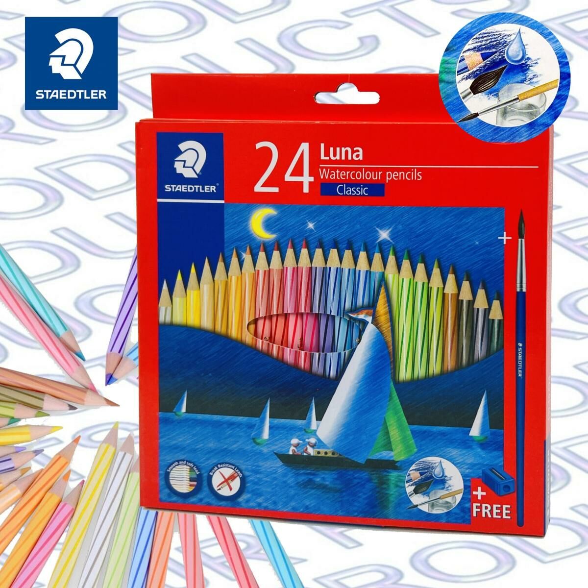 施德樓 - 德國施德樓Luna 137 C 24色 水溶性木顏色鉛筆