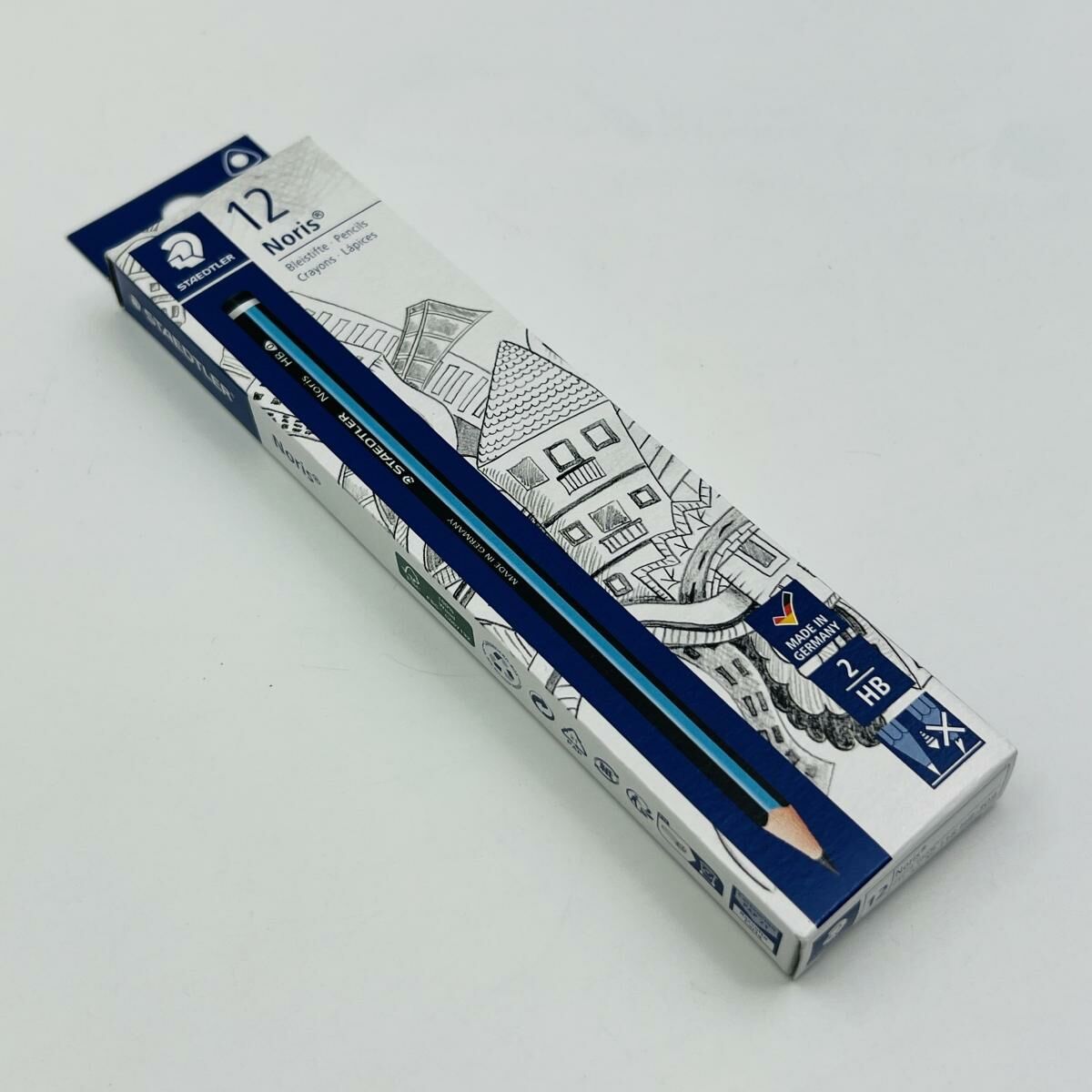 施德樓 - 德國施德樓Noris®藍杆HB三角鉛筆 No.118 HB-309 - 12支 / 盒