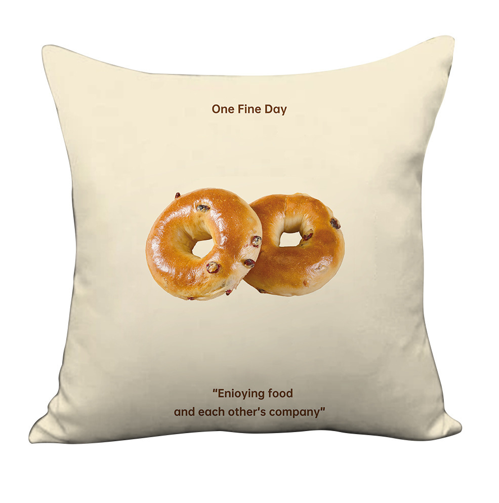 《4540》INS 簡約早餐抱枕