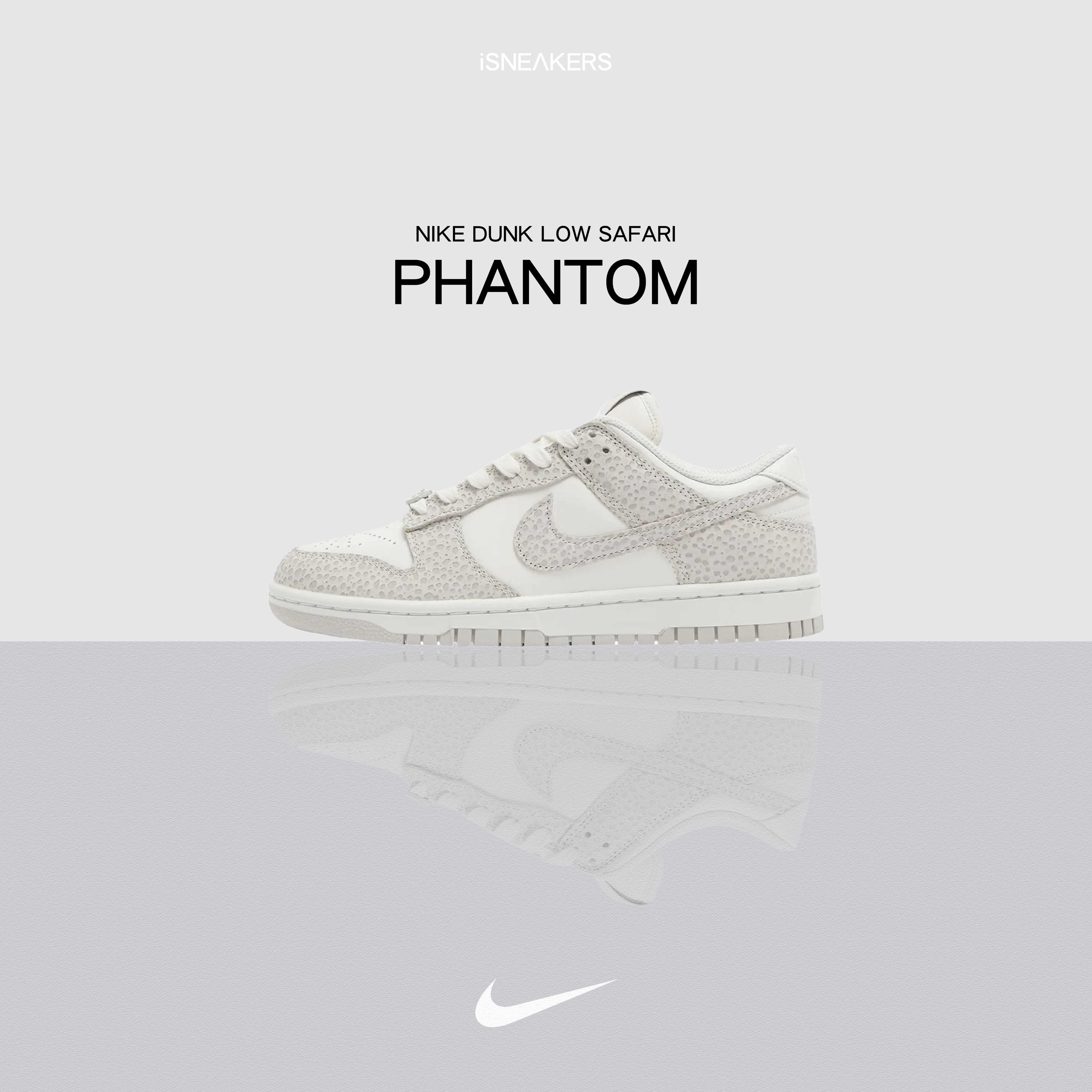 iSNEAKERS｜Nike Dunk Low Safari "Phantom" 淺煙灰 FV6516-001