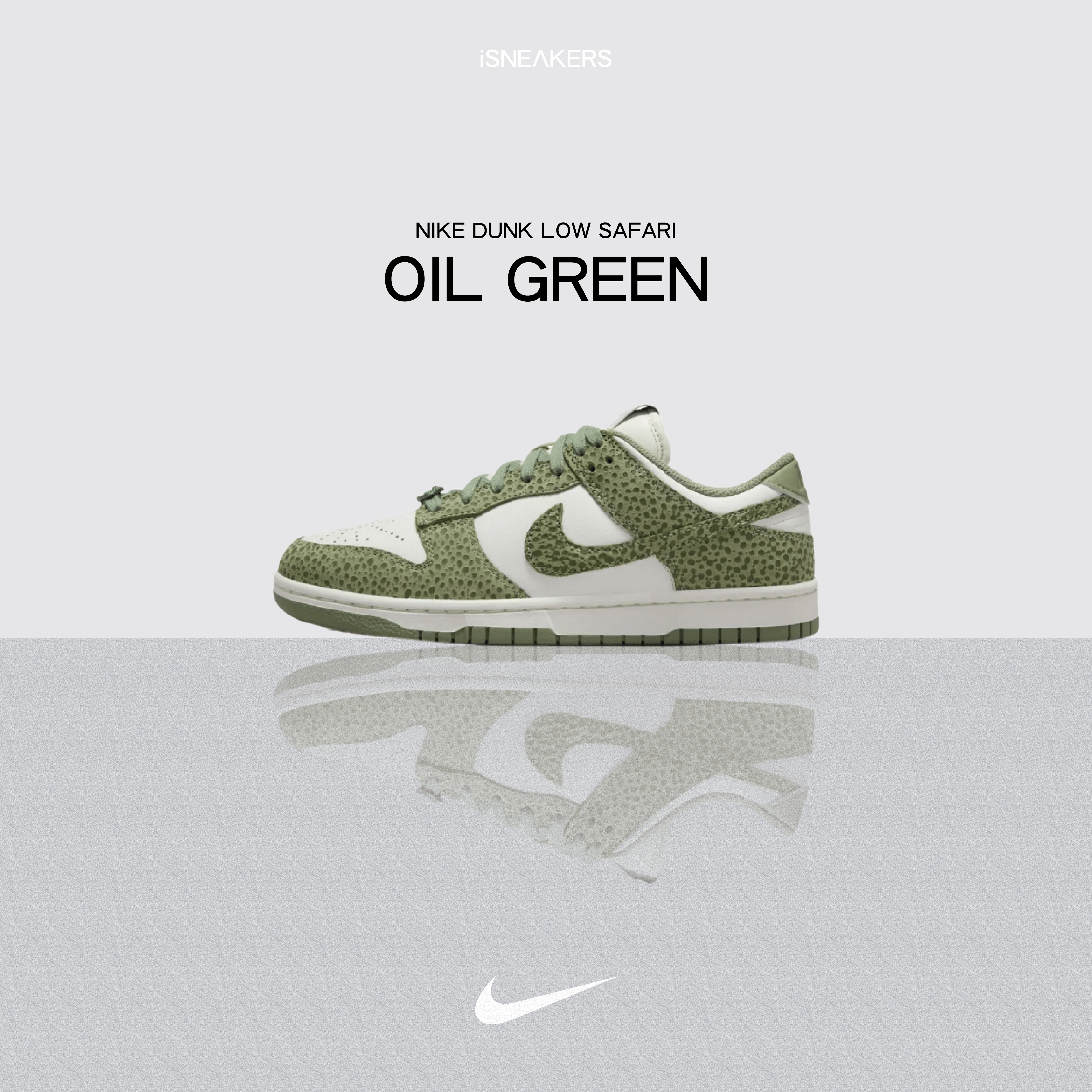 iSNEAKERS｜Nike Dunk Low Safari "Oil Green" 牛油果綠 FV6516-300
