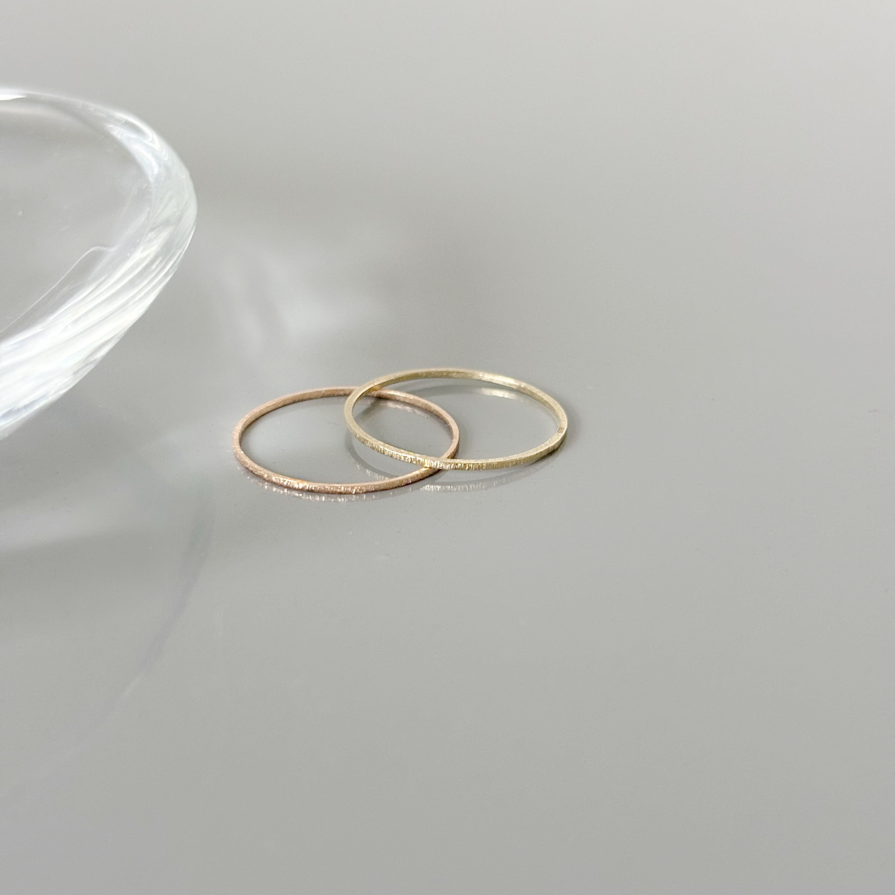 14K霧感星砂細戒