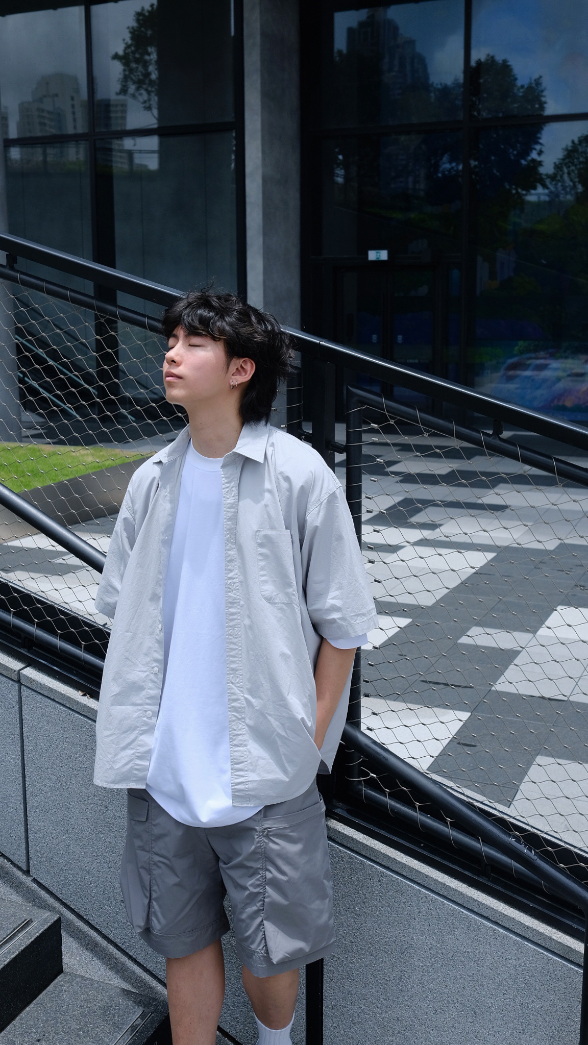 SPT0053 VS左zip右摺袋工裝短褲