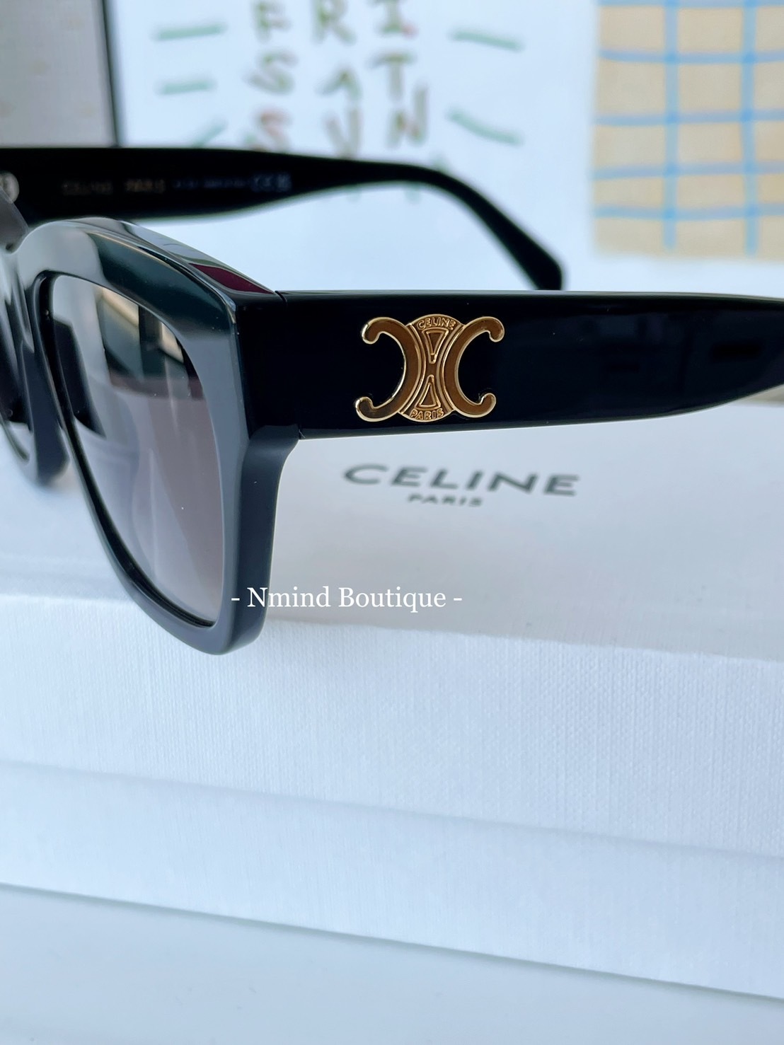 <折扣ING🔥>  CELINE TRIOMPHE 09 SUNGLASSES IN ACETATE