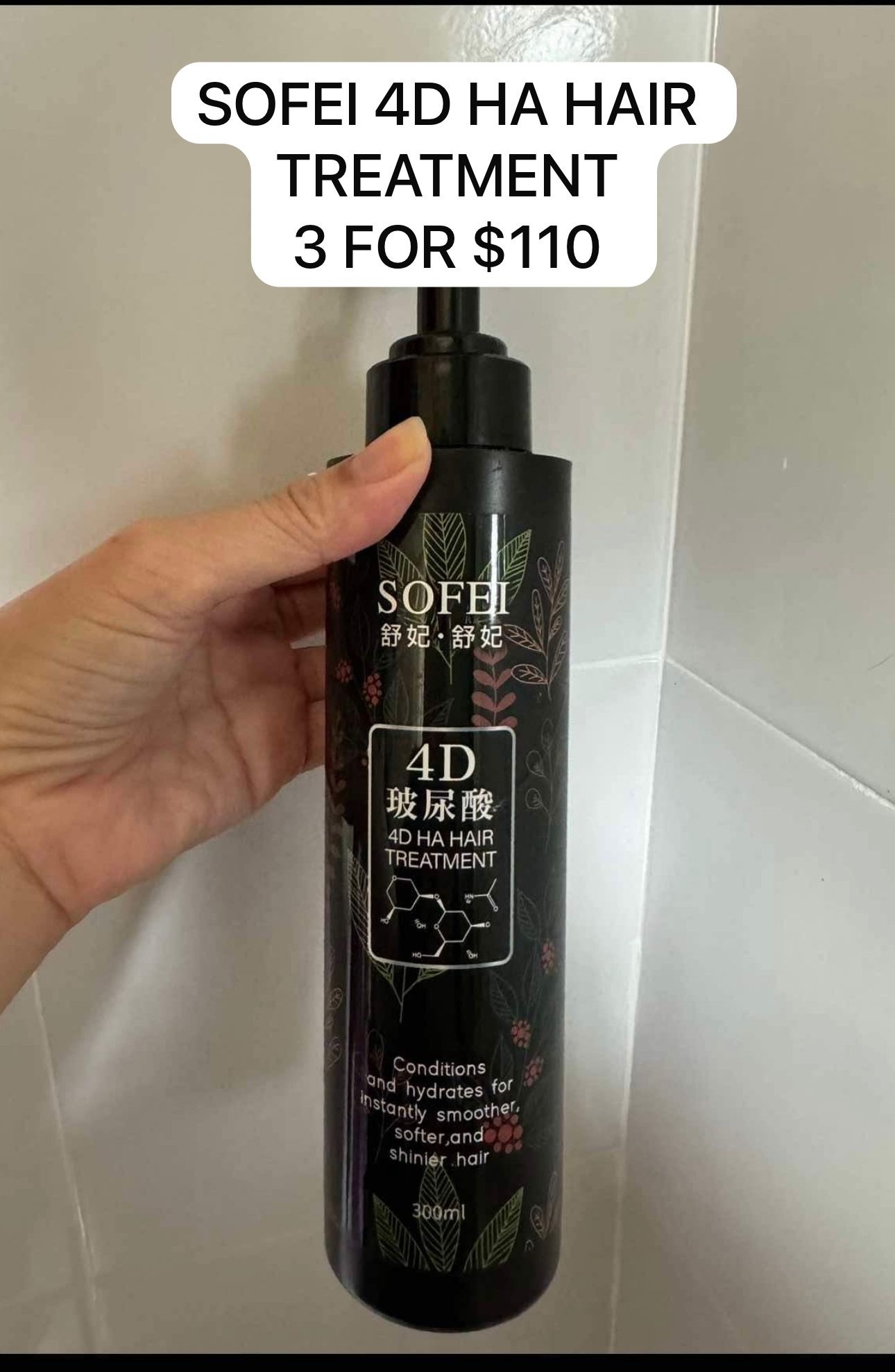 SOFEI 4D HA HAIR TREATMENT 3 FOR $110
