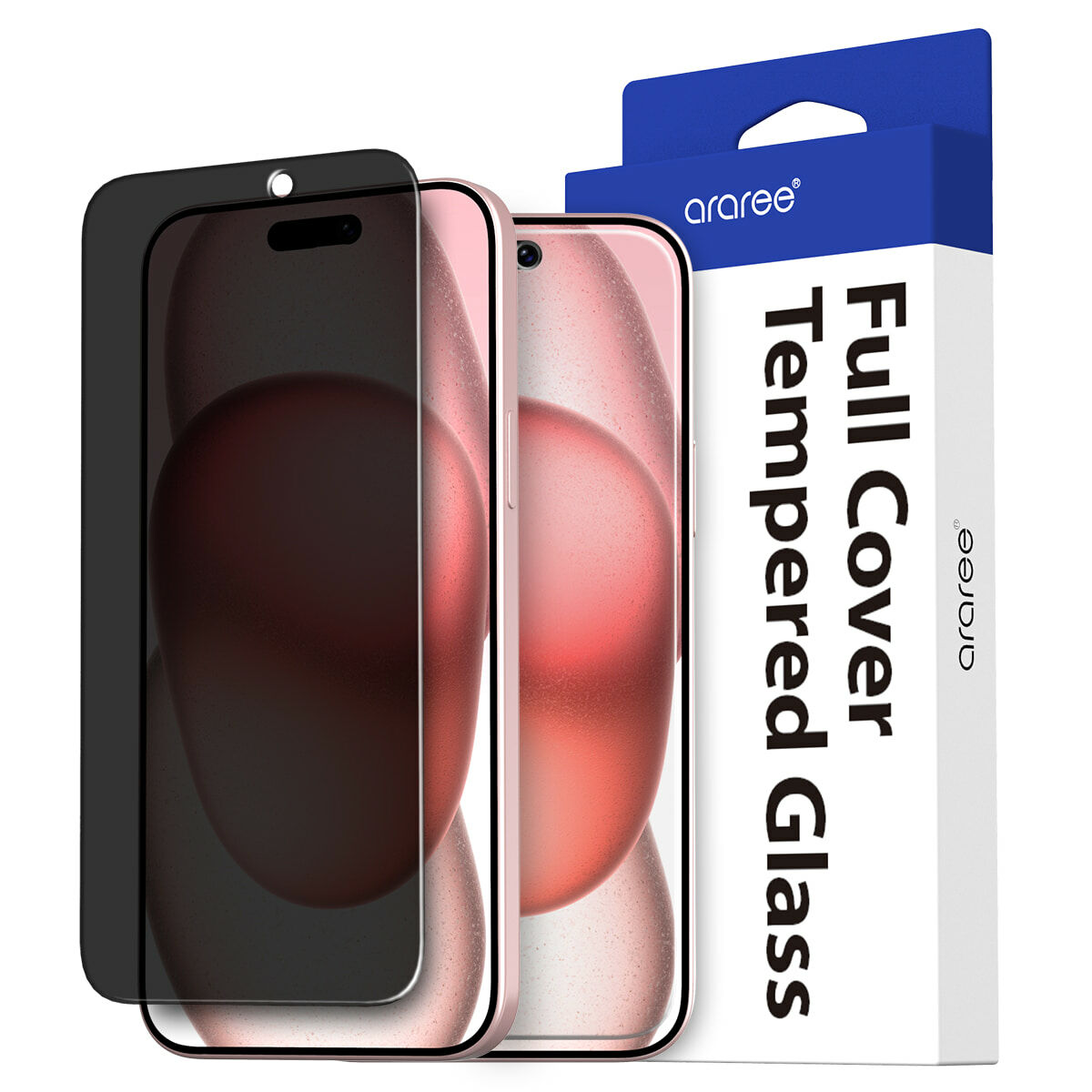araree Core 外屏防偷窺強化玻璃 X2 -iPhone 15 Pro /15 | 香港行貨