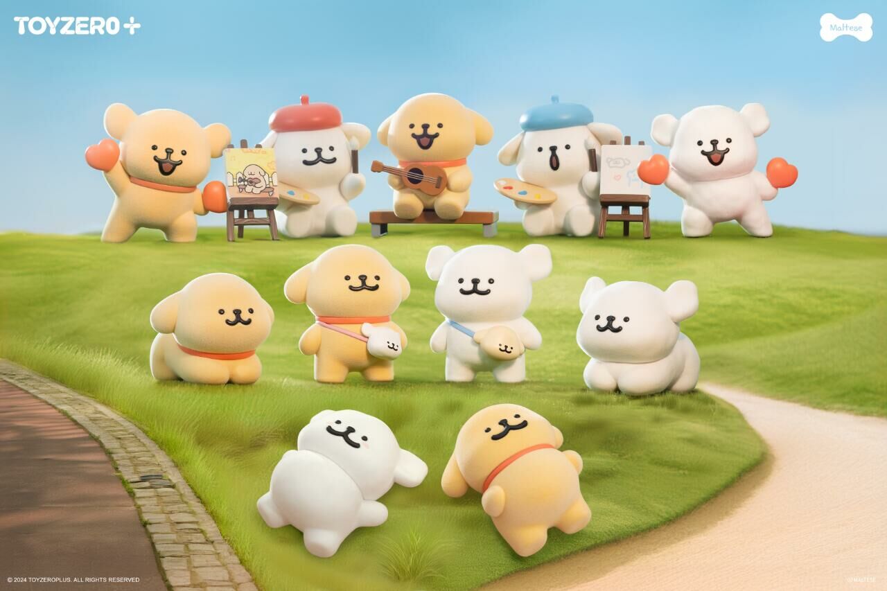 線條小狗 Maltese 馬爾濟斯 正版授權 我倆世界第一要好 植絨公仔 盲盒8+3款 / 預購