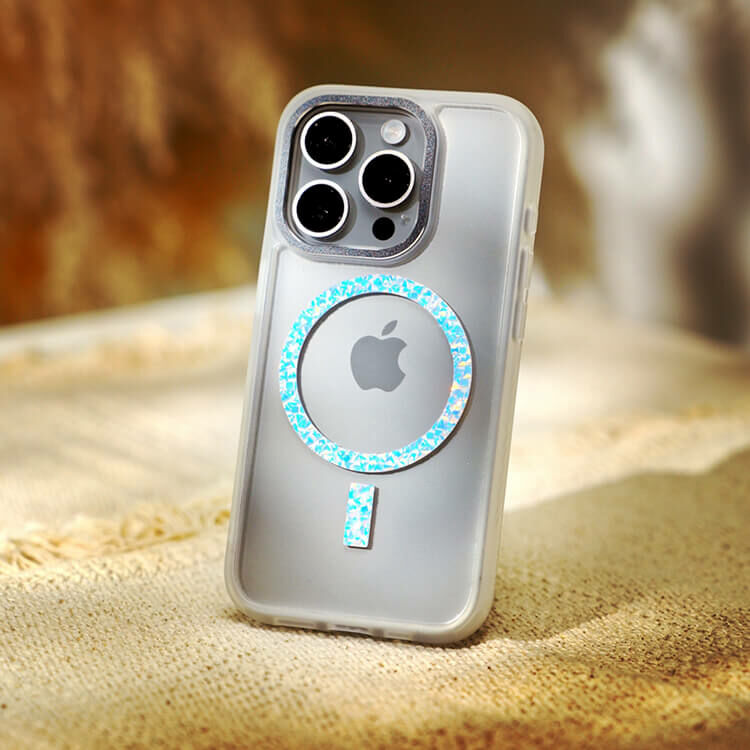 當磨砂遇見膚感閃透殼 (MagSafe磁吸) iPhone防摔手機殼