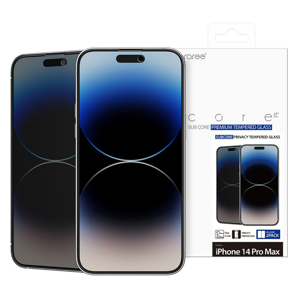 araree Core 外屏防偷窺強化玻璃 X2 -iPhone 14 Pro Max| 香港行貨