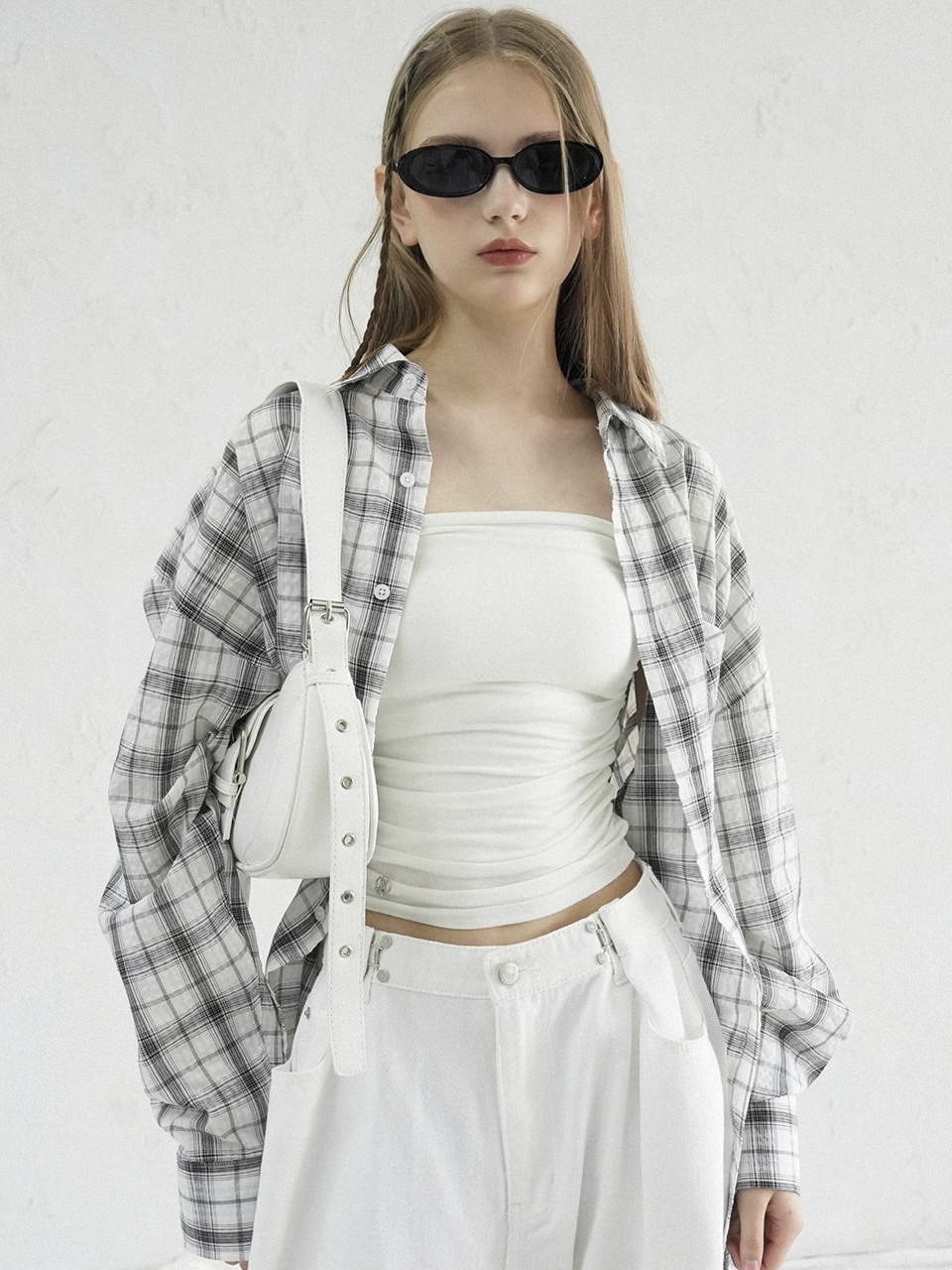 <預購> 韓國AVANDRESS OVERFIT蘇格蘭紋襯衫