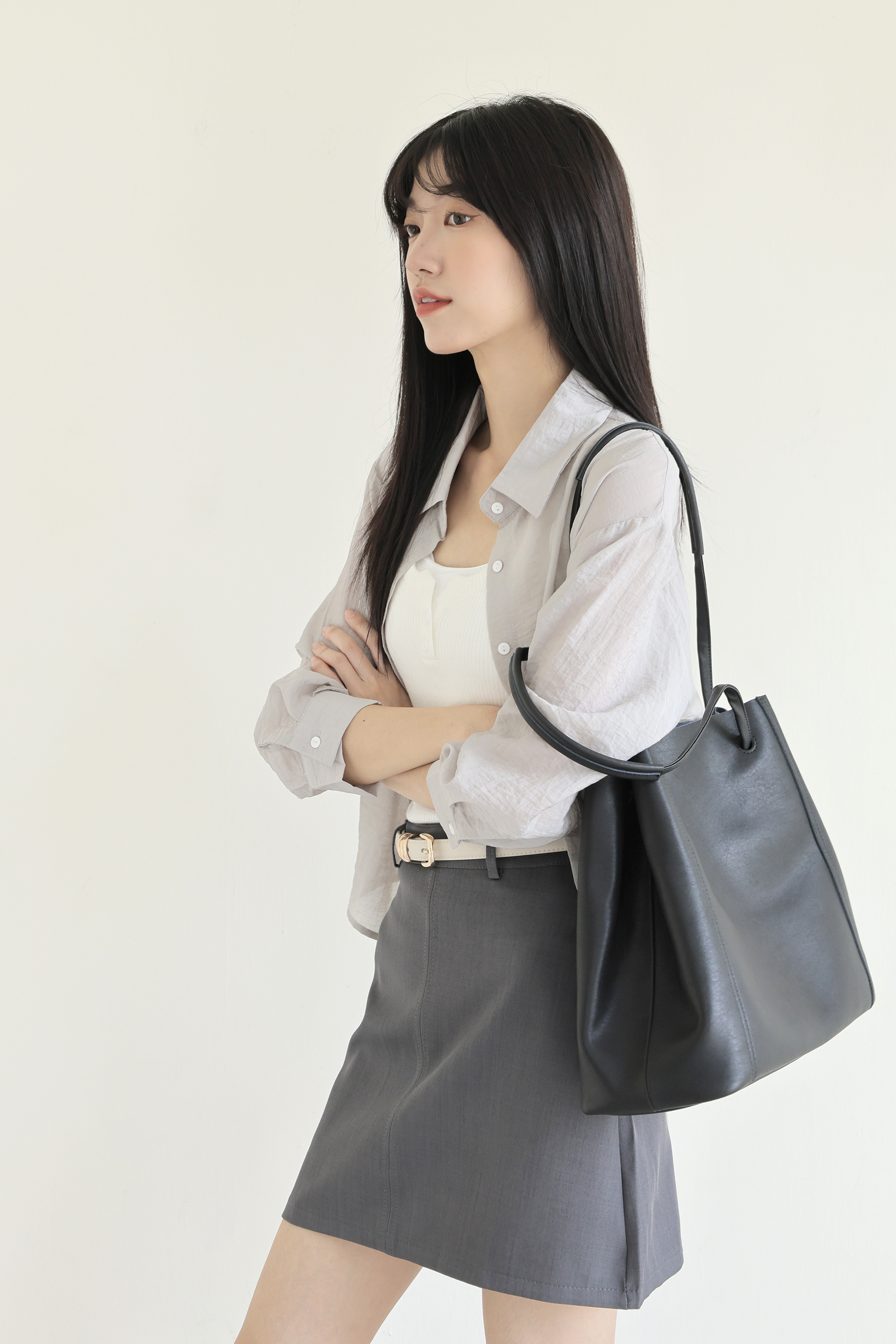 柔軟真皮大托特包3337