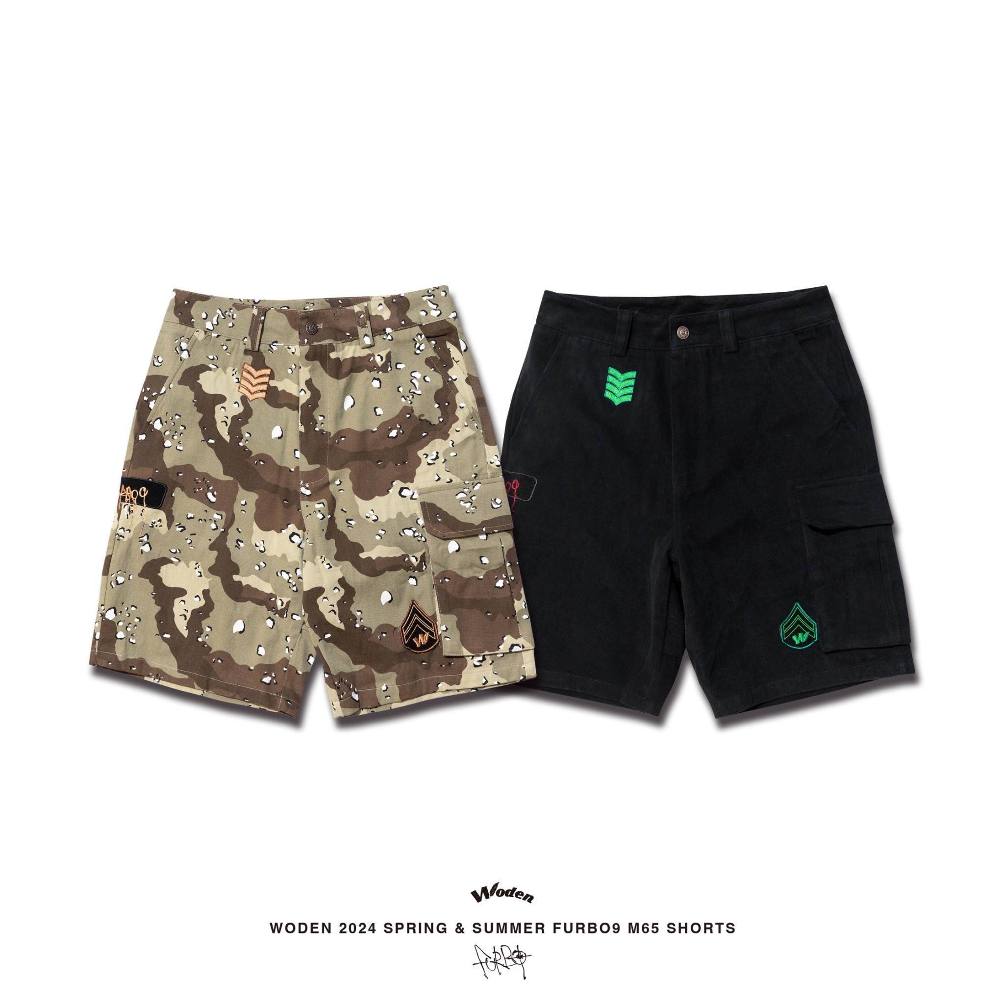 WODEN 2024 Spring & Summer Furbo9 063 M65 Shorts