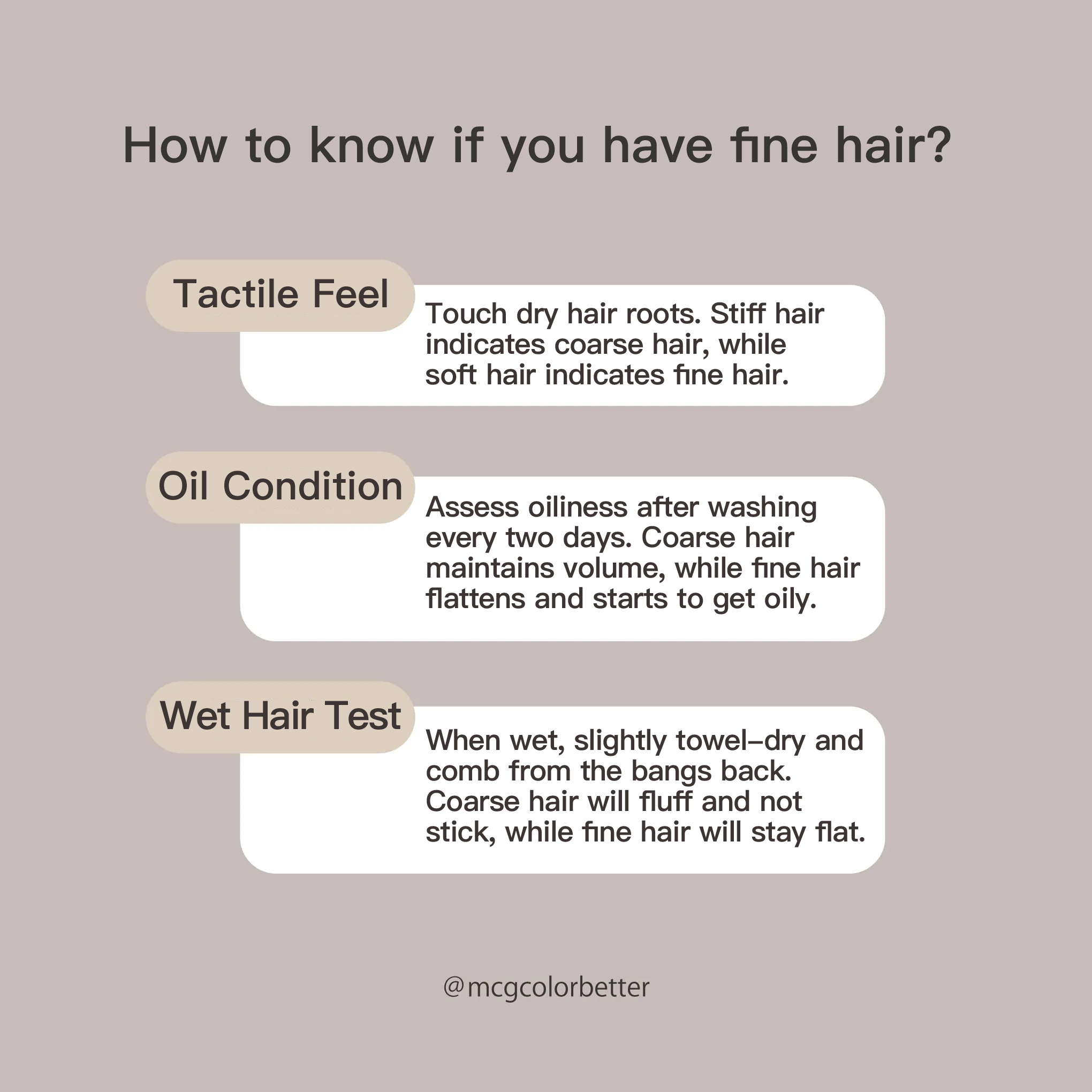 How to know if you have fine hair?