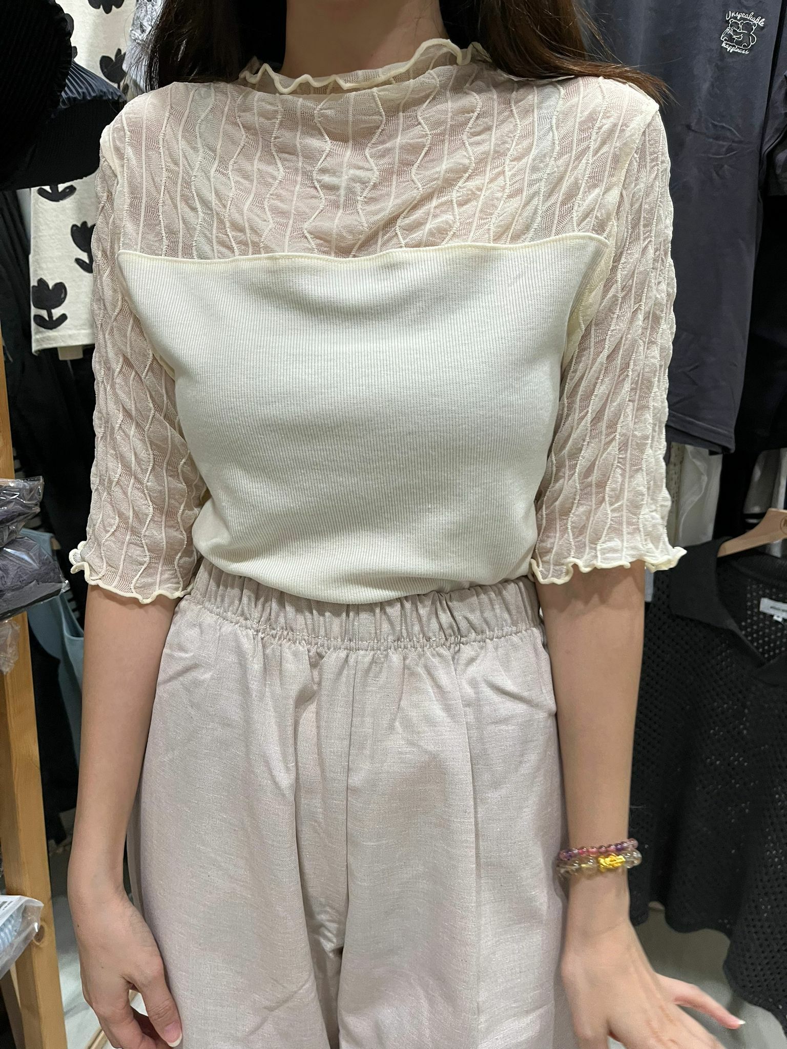BM lace 領TOP