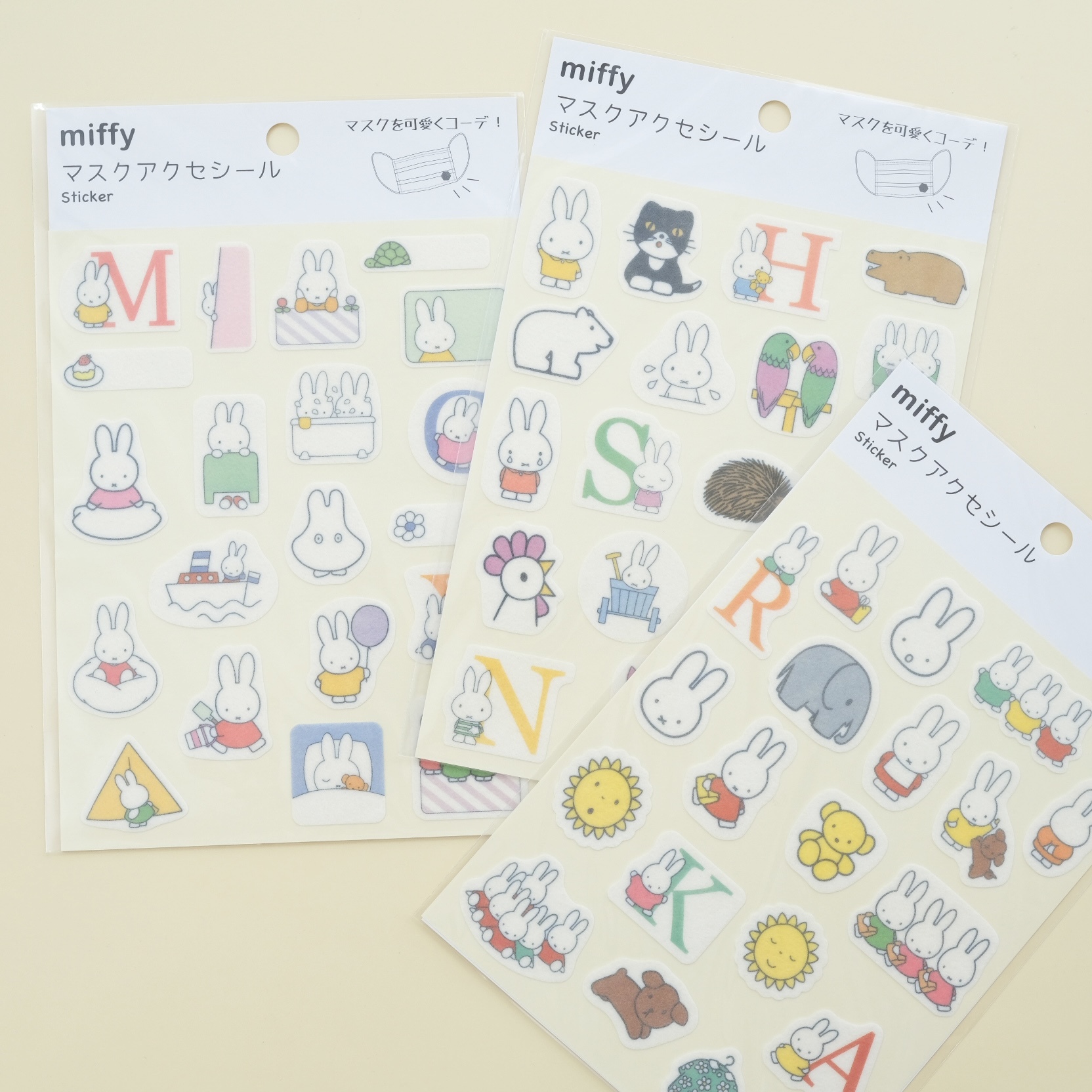 KUTSUWA - Miffy Mask Sticker
