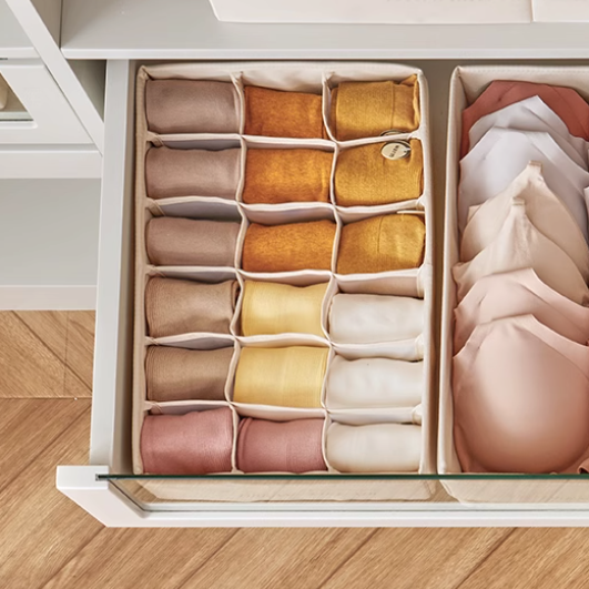 收納盒|衣物收纳盒-襪子/晨霧粉 - LeapSelect