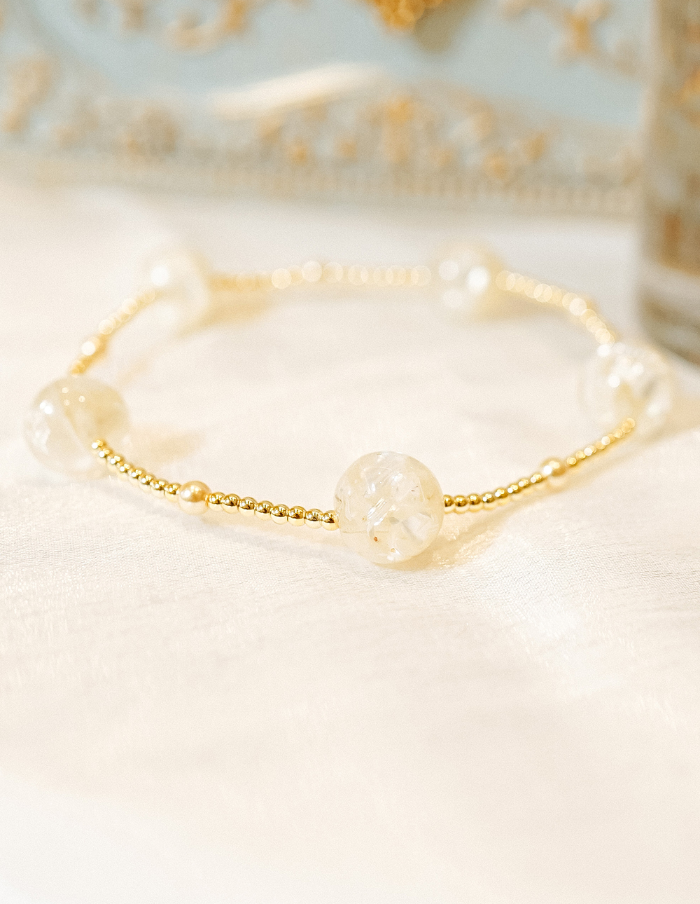 by mii✧象牙金珠手鍊