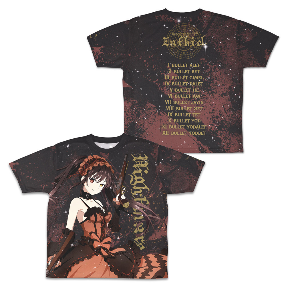 Cospa 0805 【ナイトメア】時崎狂三 両面フルグラフィックTシャツ [デート・ア・ライブV]