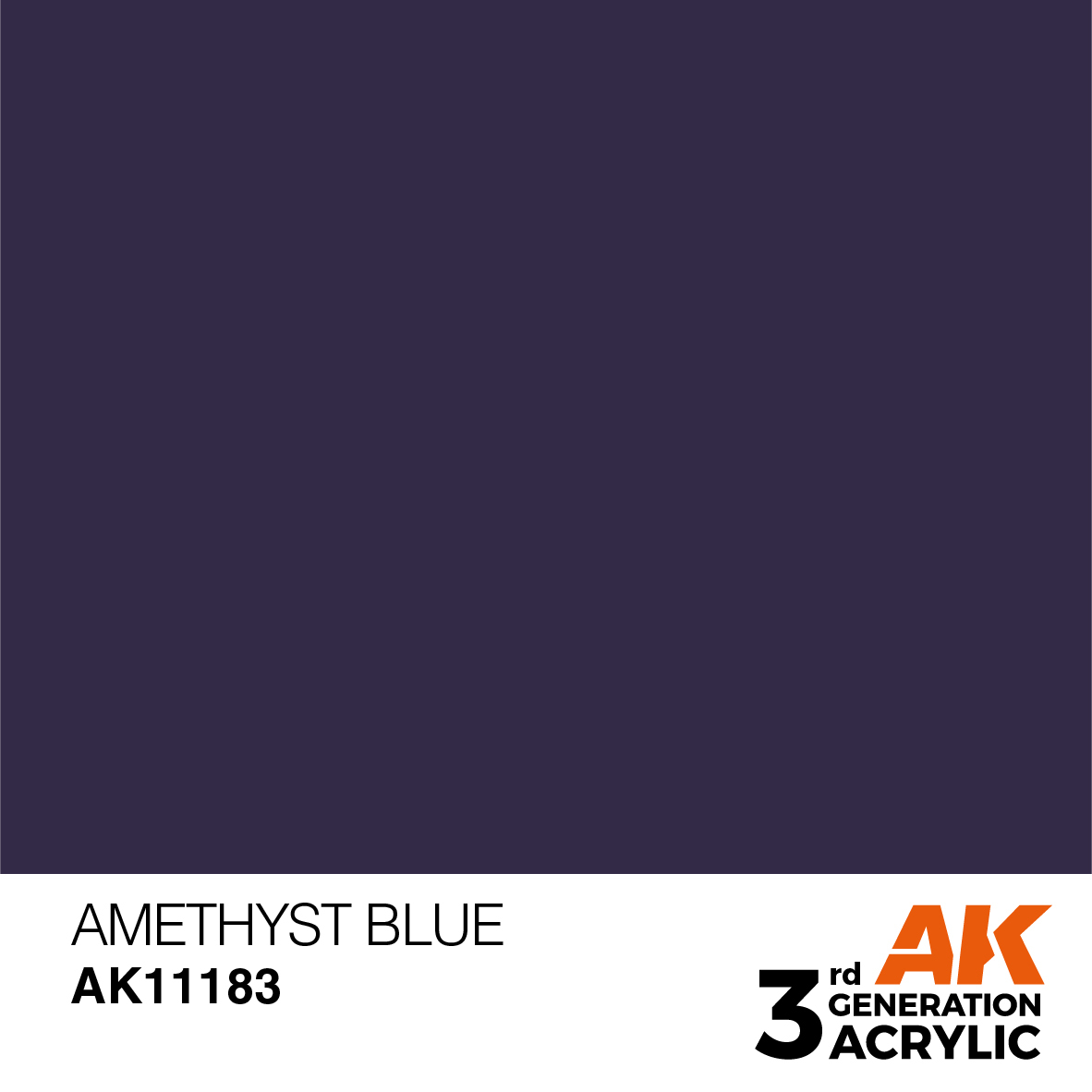 [現貨]AK - 水性壓克力顏料 3rd AMETHYST BLUE – STANDARD