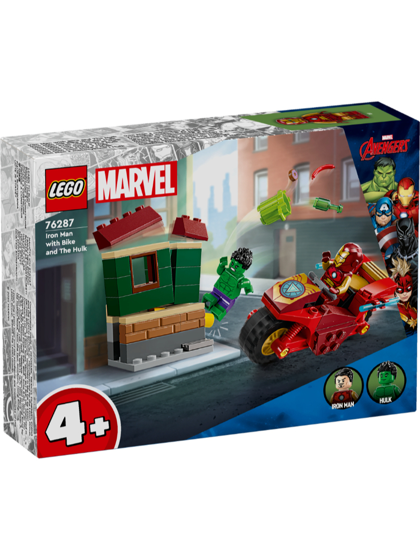 LEGO 76287 Iron Man with Bike and The Hulk