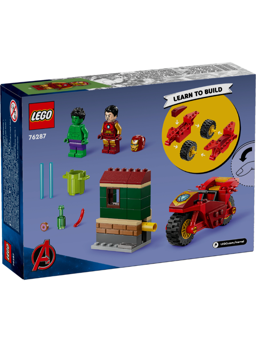 LEGO 76287 Iron Man with Bike and The Hulk