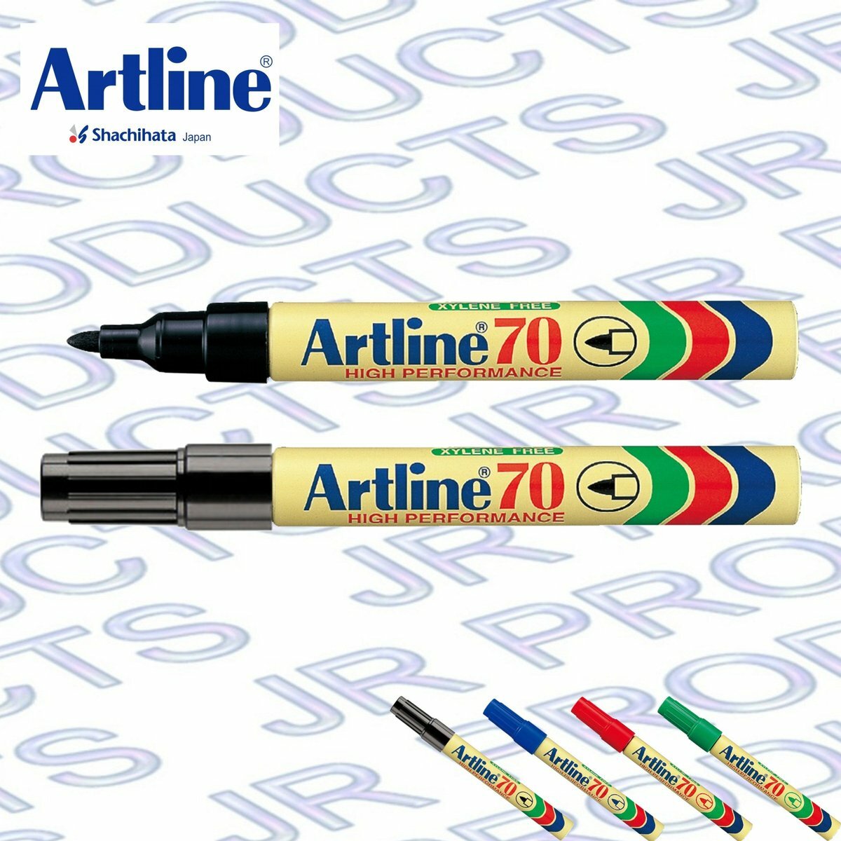 Artline - 日本雅麗牌 EK-70 經典圓頭油性記號筆 (2支)