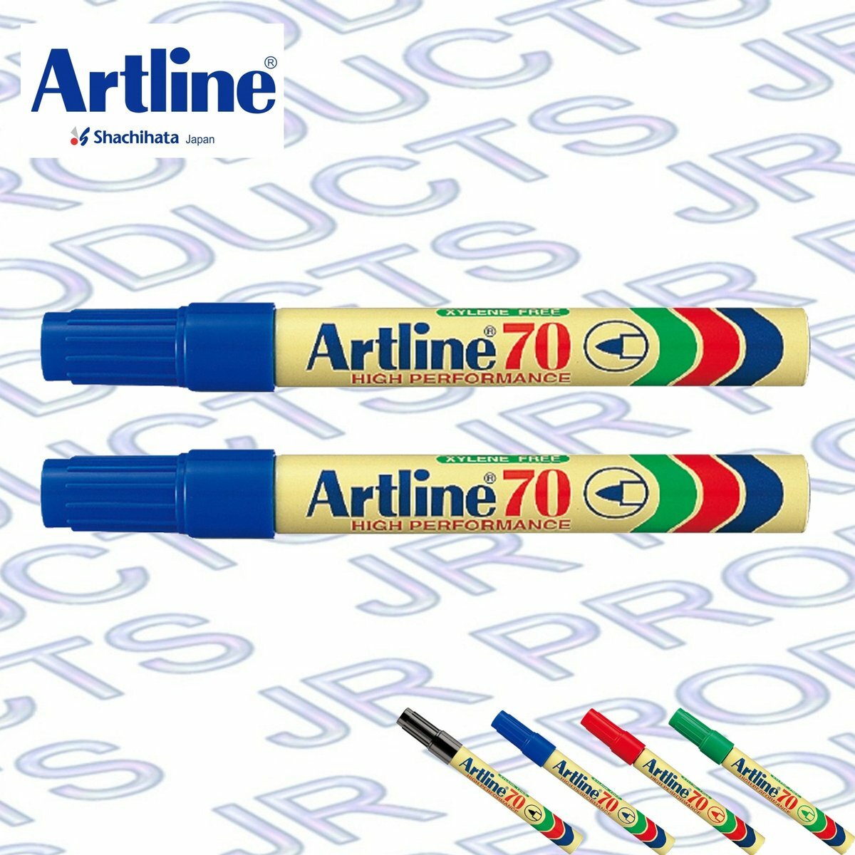 Artline - 日本雅麗牌 EK-70 經典圓頭油性記號筆 (2支)