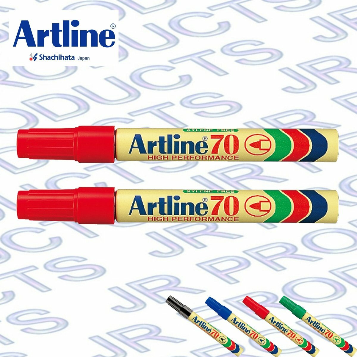 Artline - 日本雅麗牌 EK-70 經典圓頭油性記號筆 (2支)