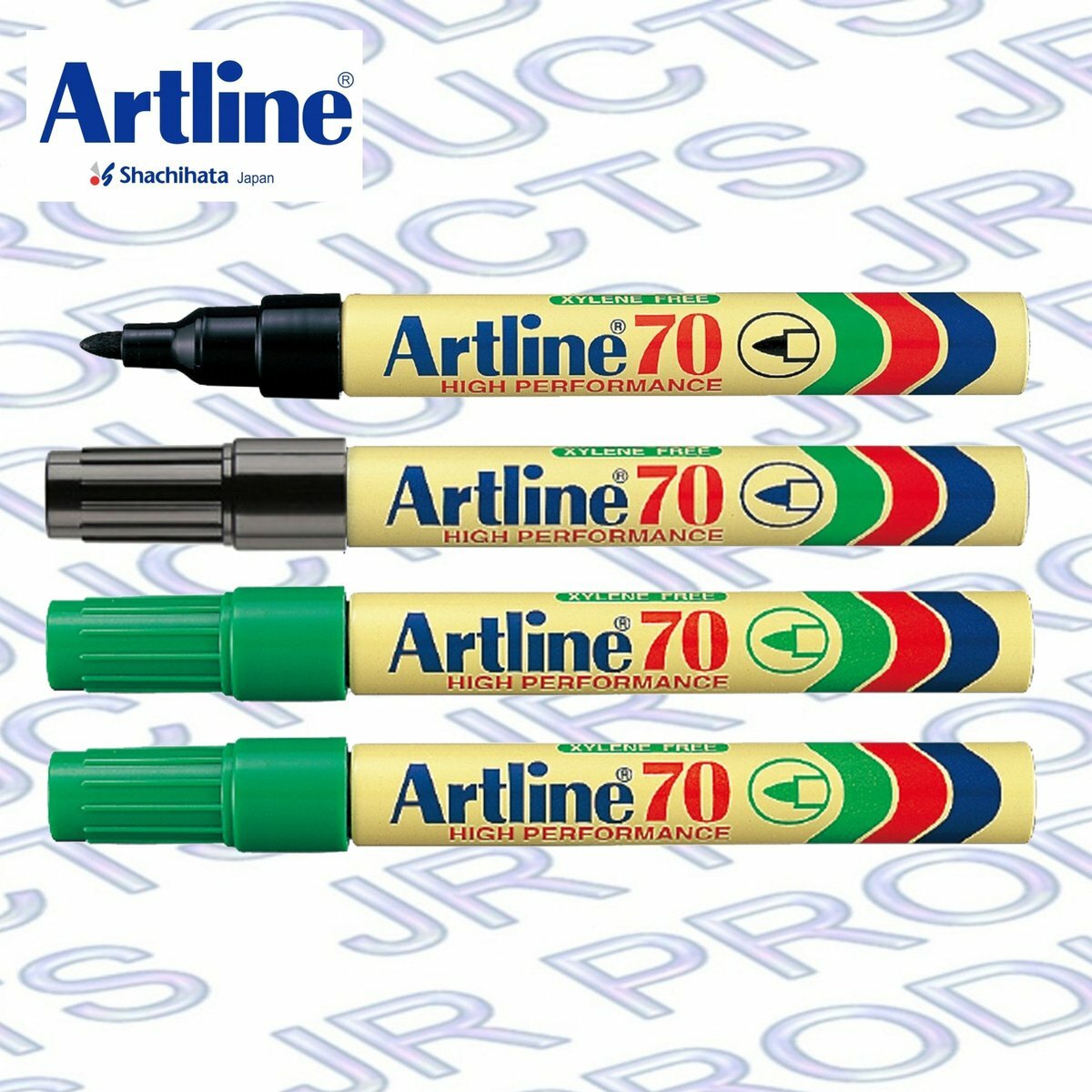 Artline - 日本雅麗牌 EK-70 經典圓頭油性記號筆 (4支)