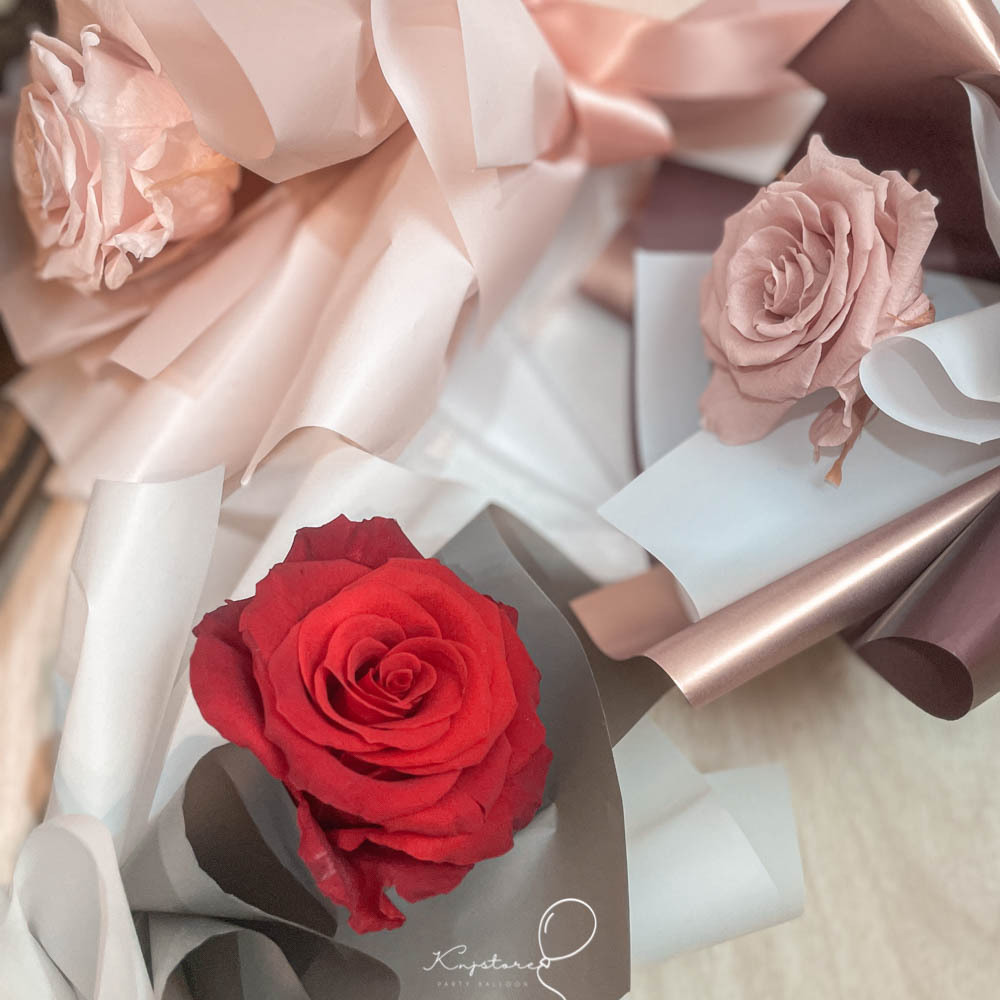 單枝告白永生玫瑰花束