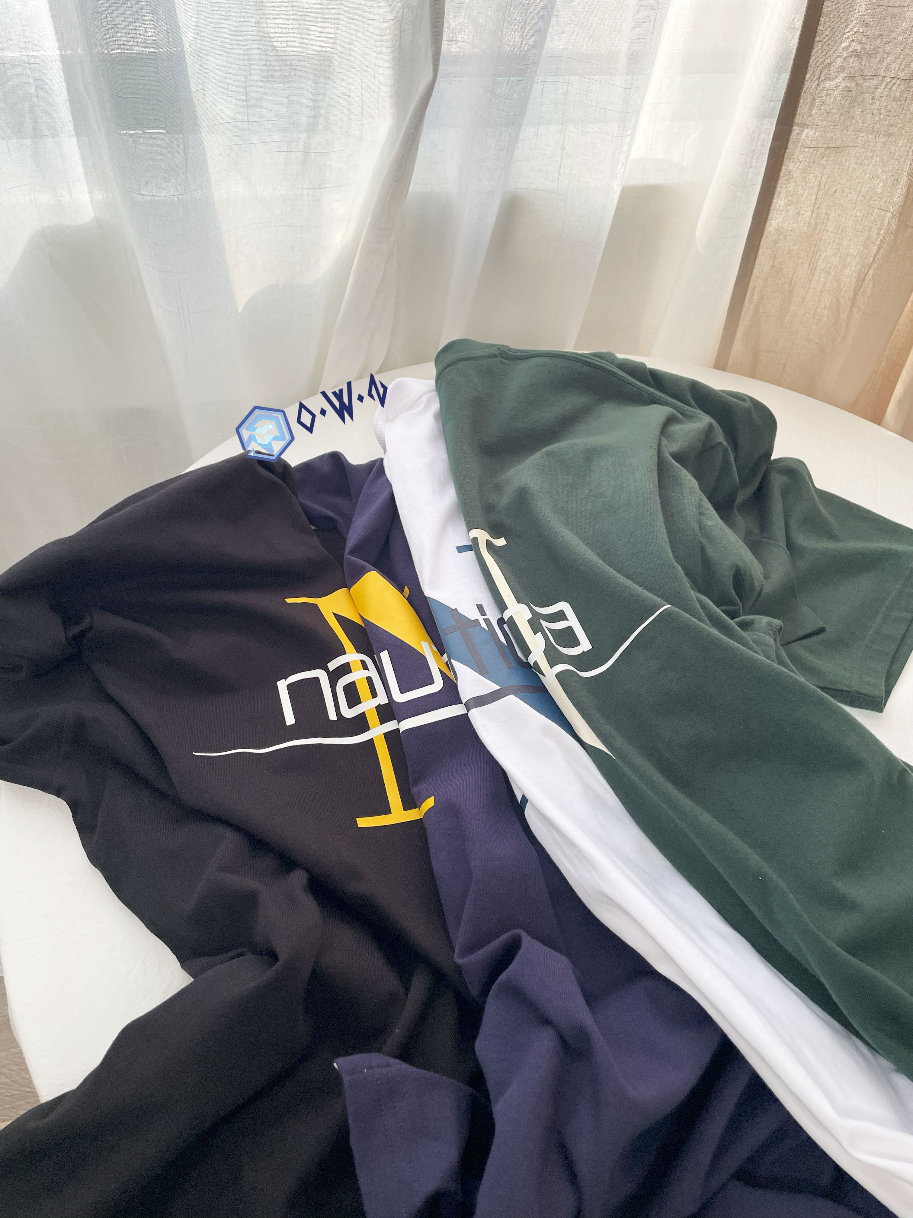 【OWN】NAUTICA HORIZON N LOGO TEE 地平線 厚磅 Oversize 大N 短TEE  韓國線 🇰🇷 男女同款 藍色 綠色 白色 黑色