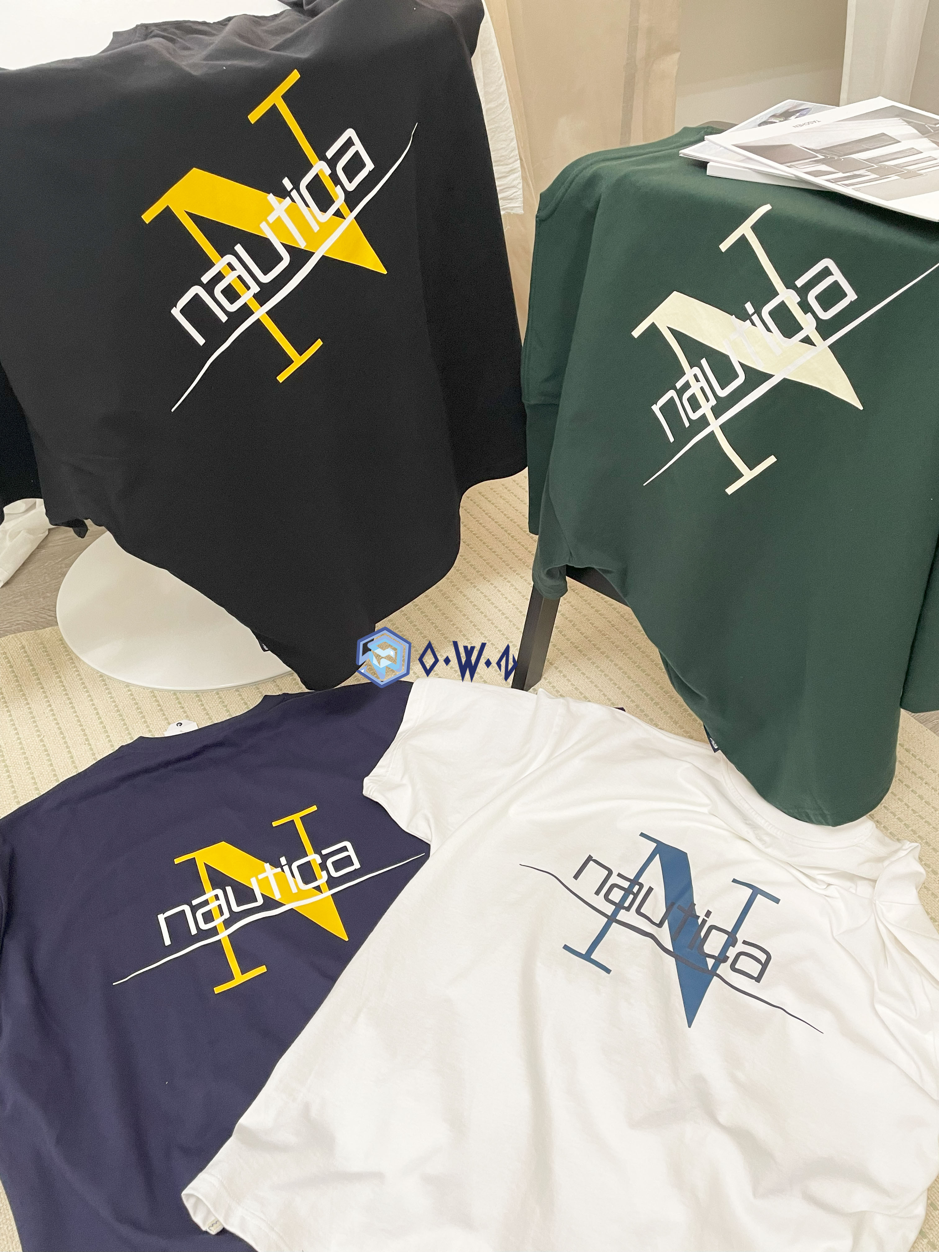 ☆ NAUTICA ☆HORIZON N LOGO TEE 366 Luxury】NAUTICA HORIZON N LOGO TEE 366 短Tee 美式字母短袖白