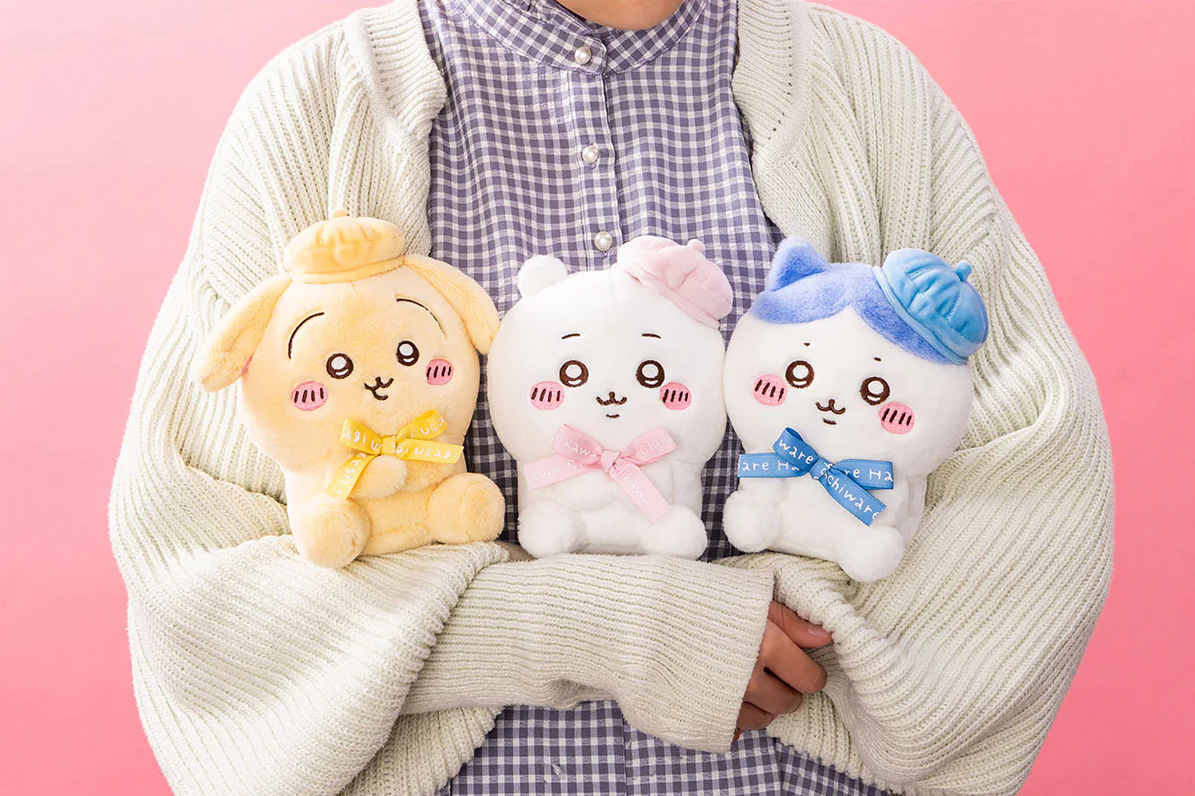 🇯🇵 CHIIKAWA 吉伊卡哇 東京紀念款 貝雷帽 坐姿玩偶 娃娃 小桃 小八 / 現貨