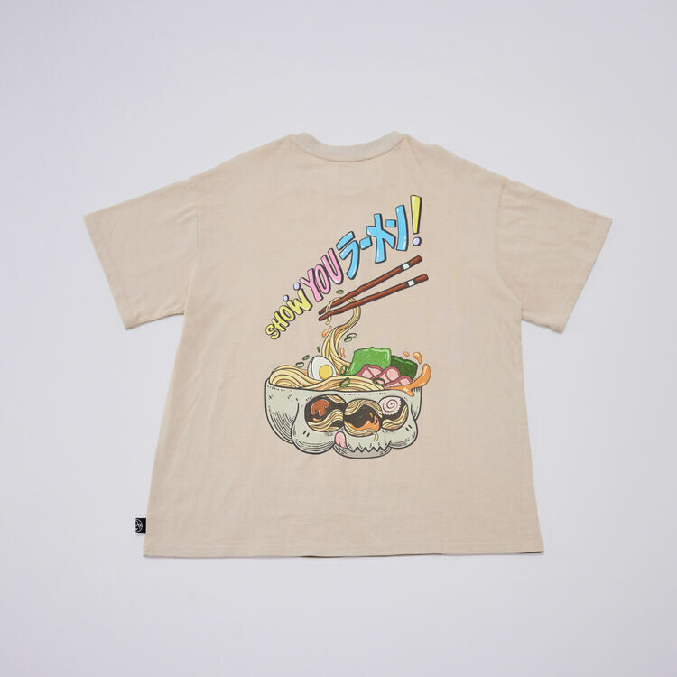 SHOW YOU拉麵重磅短袖T恤｜杏